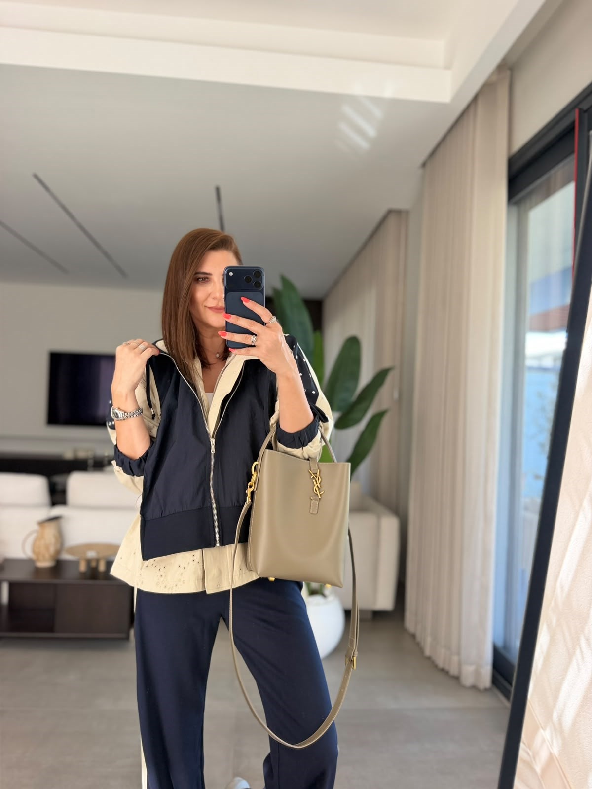 Lacivert Serenza Kuşgözü Detaylı İkili Takım