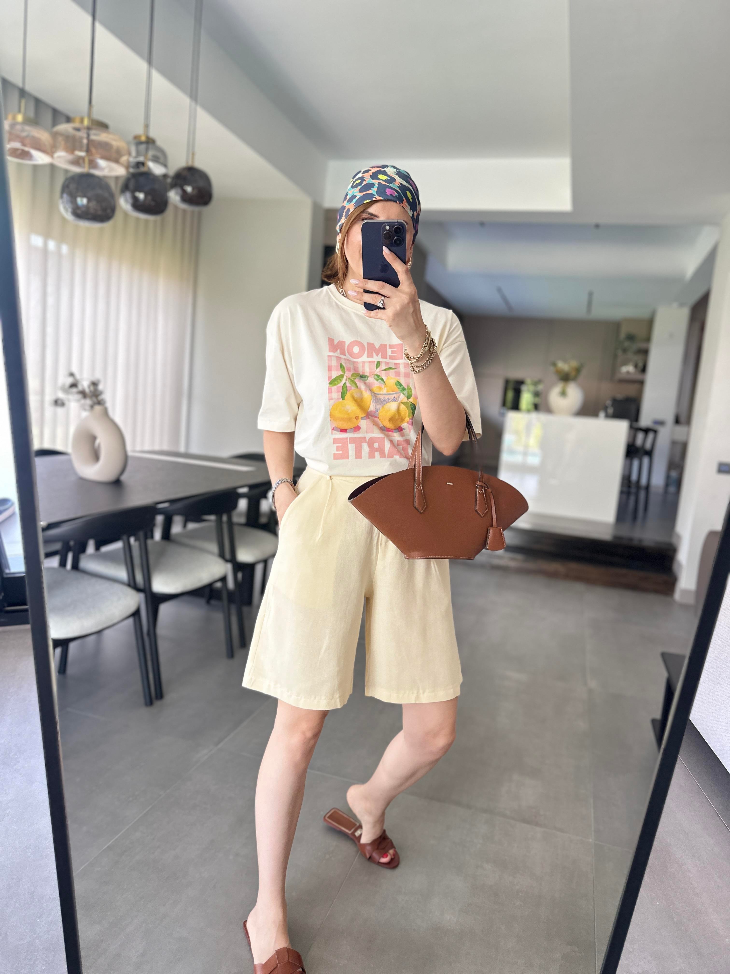Lemon Baskılı T-shirt