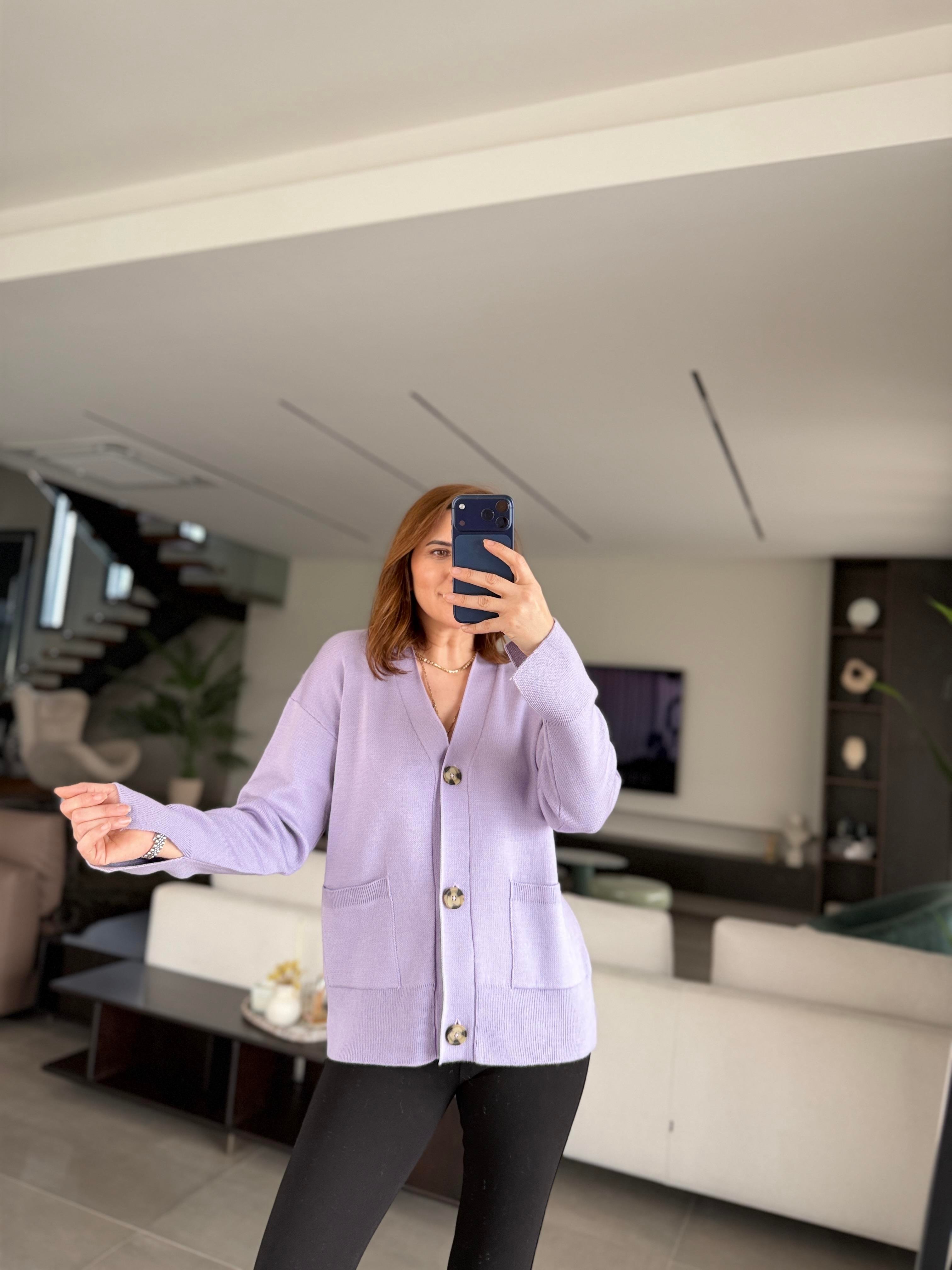 Lila Cozy Hırka