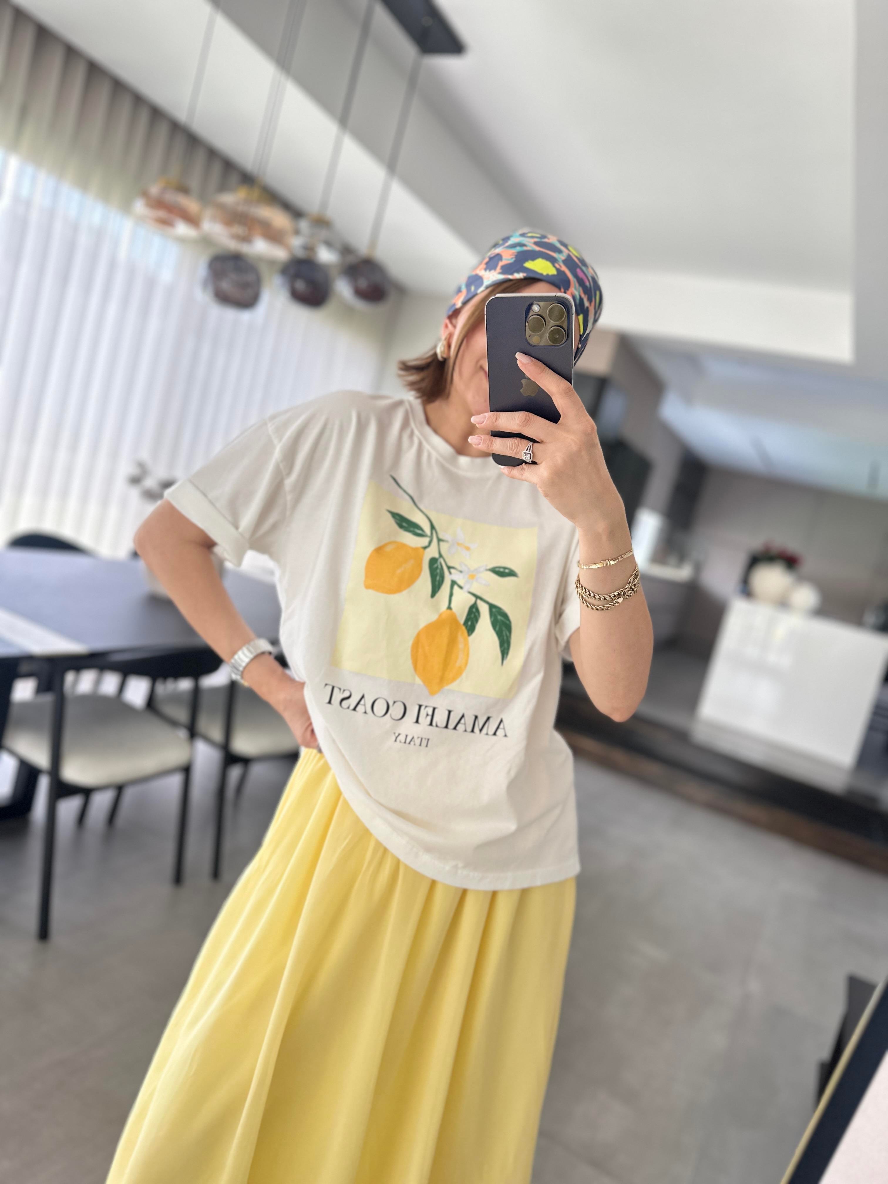 Limon Baskılı T-shirt
