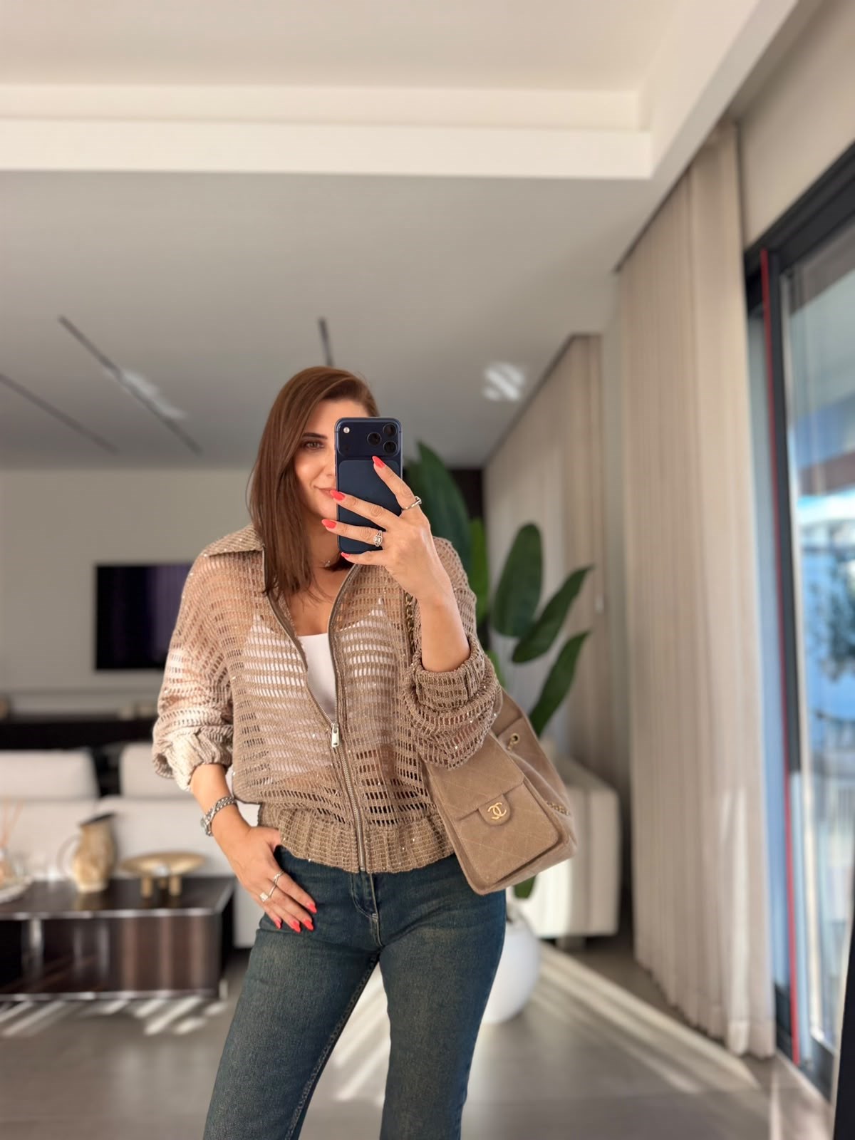 Lumiere Işıltlı File Ceket