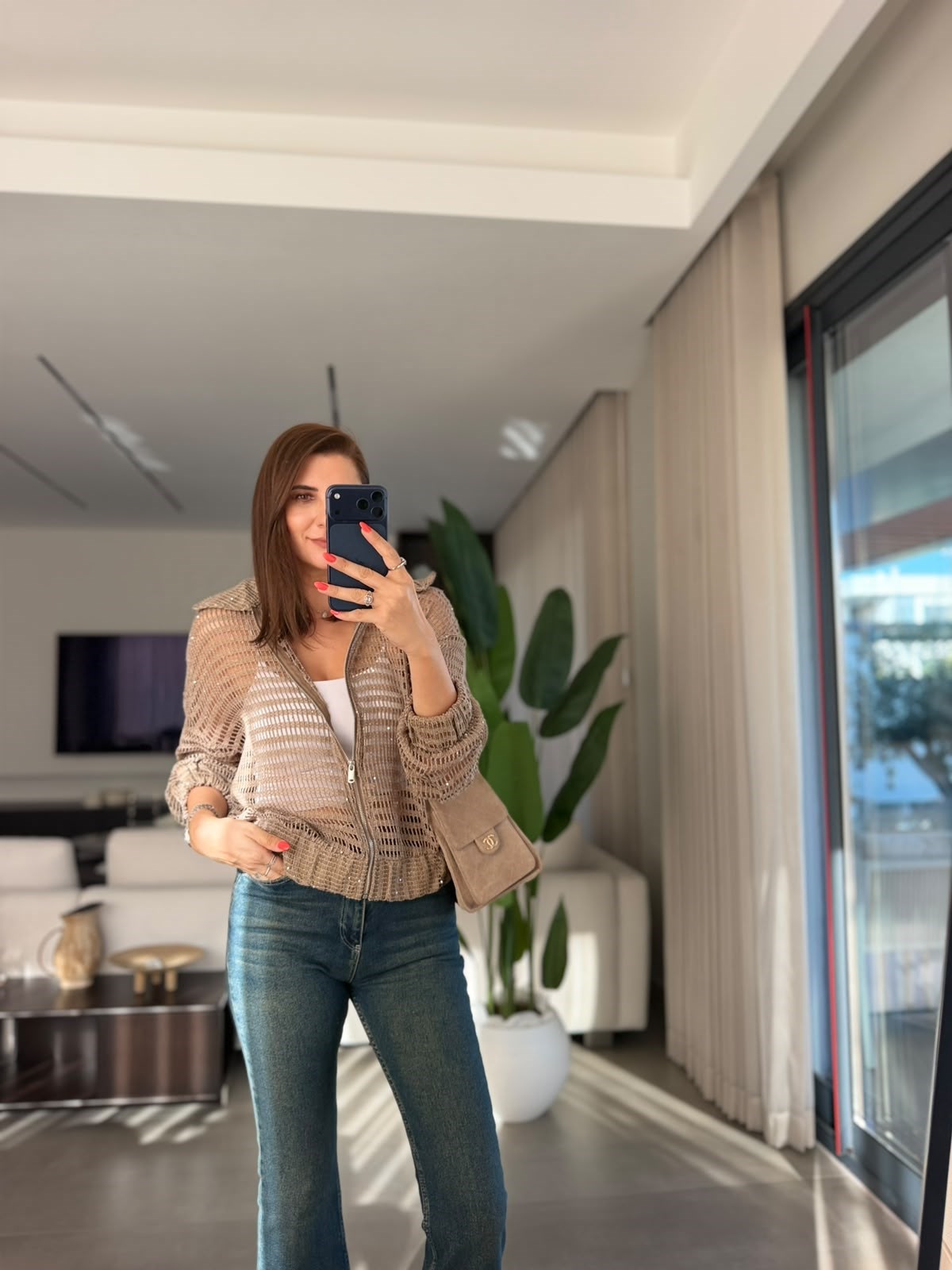 Lumiere Işıltlı File Ceket