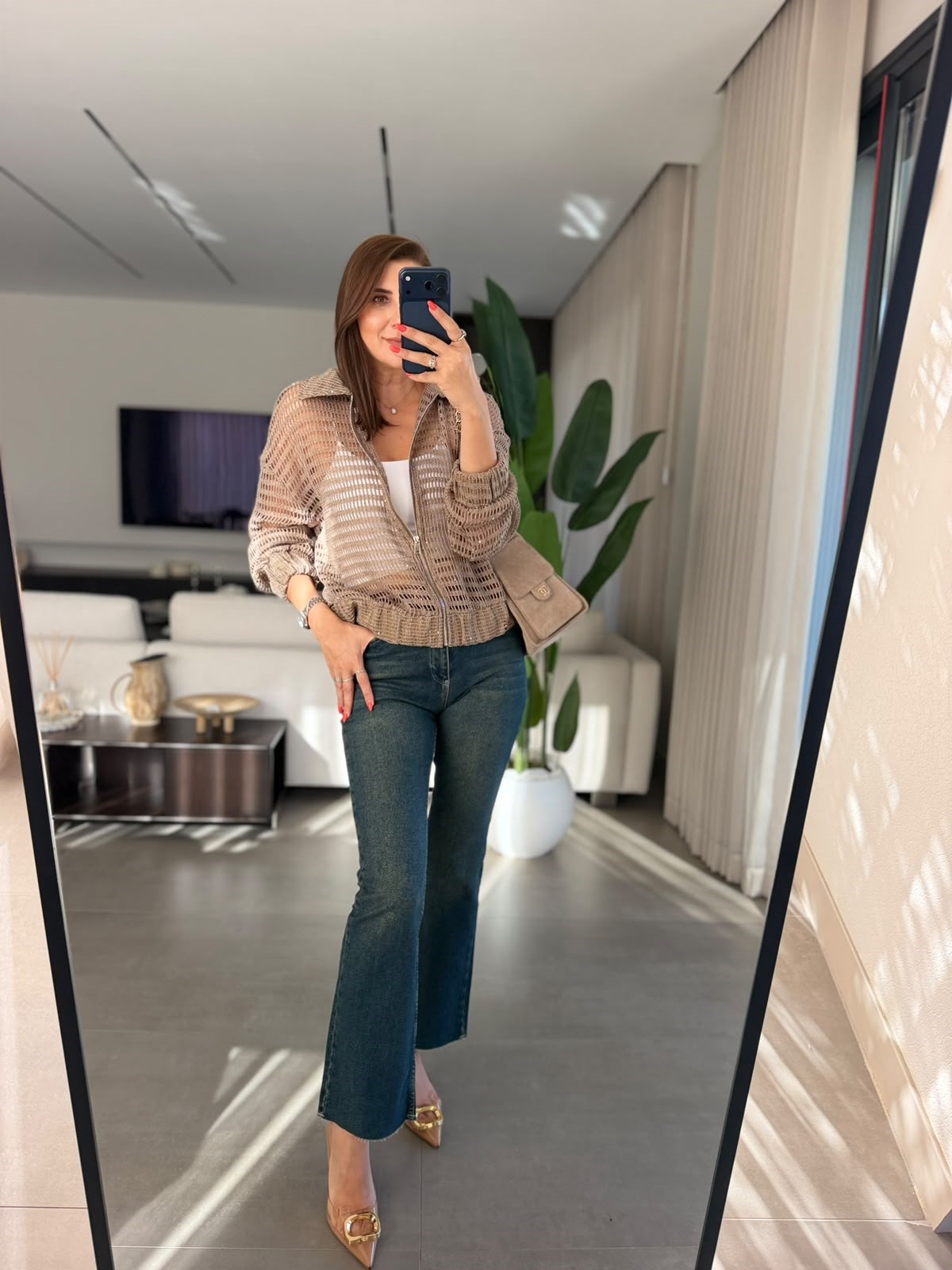 Lumiere Işıltlı File Ceket