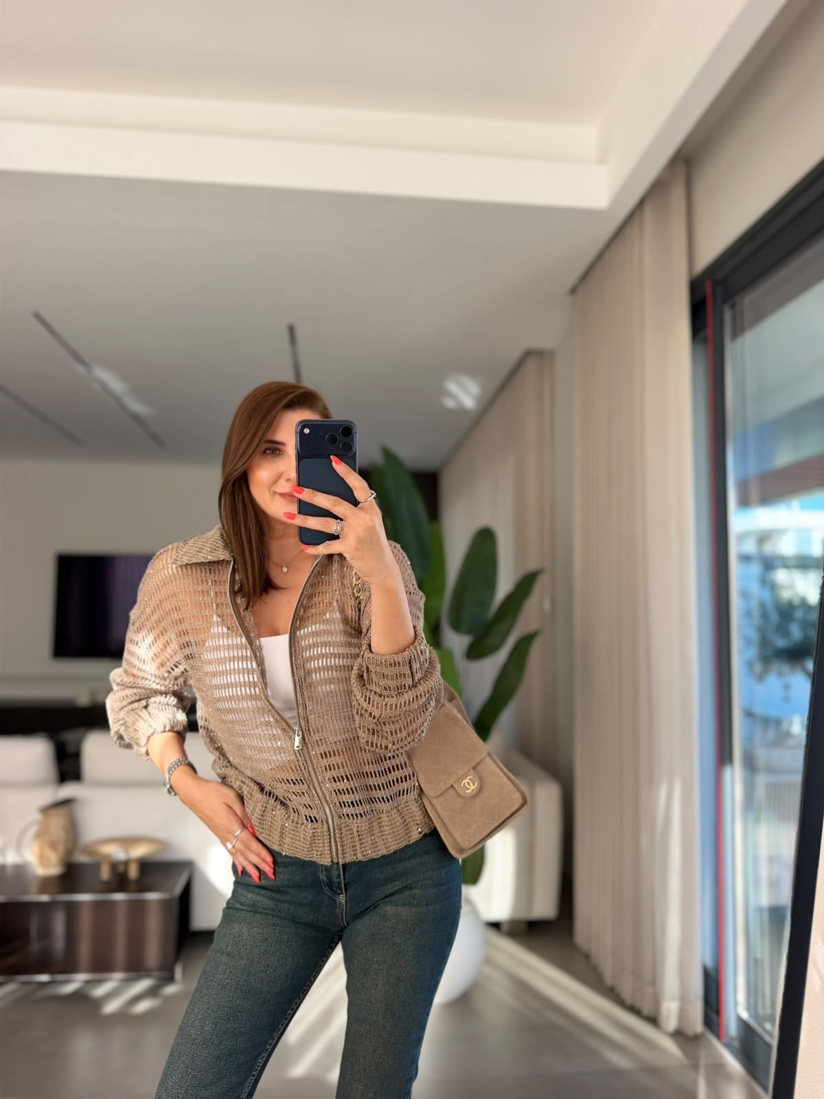 Lumiere Işıltlı File Ceket