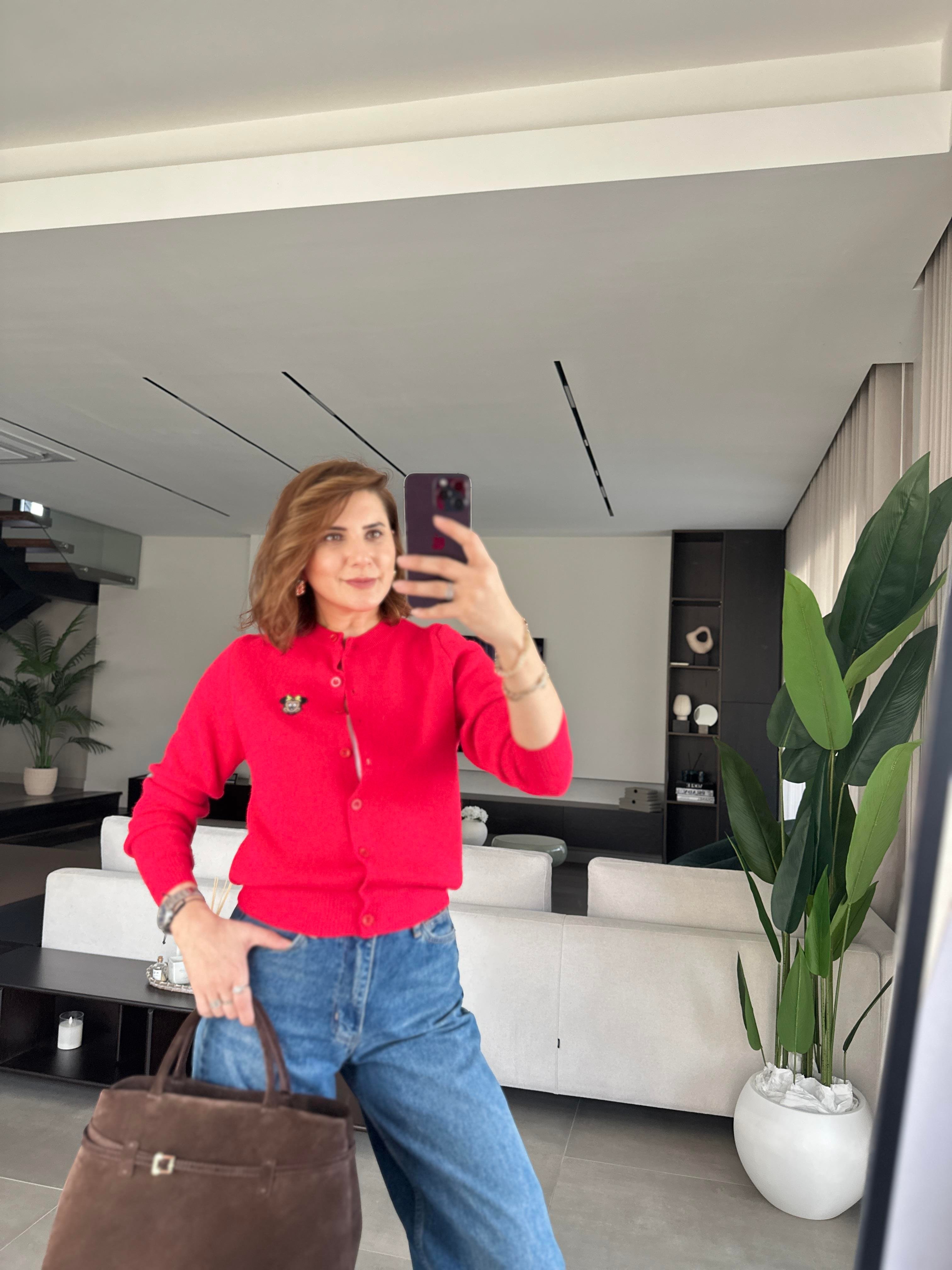 Mickey Baskılı Hırka