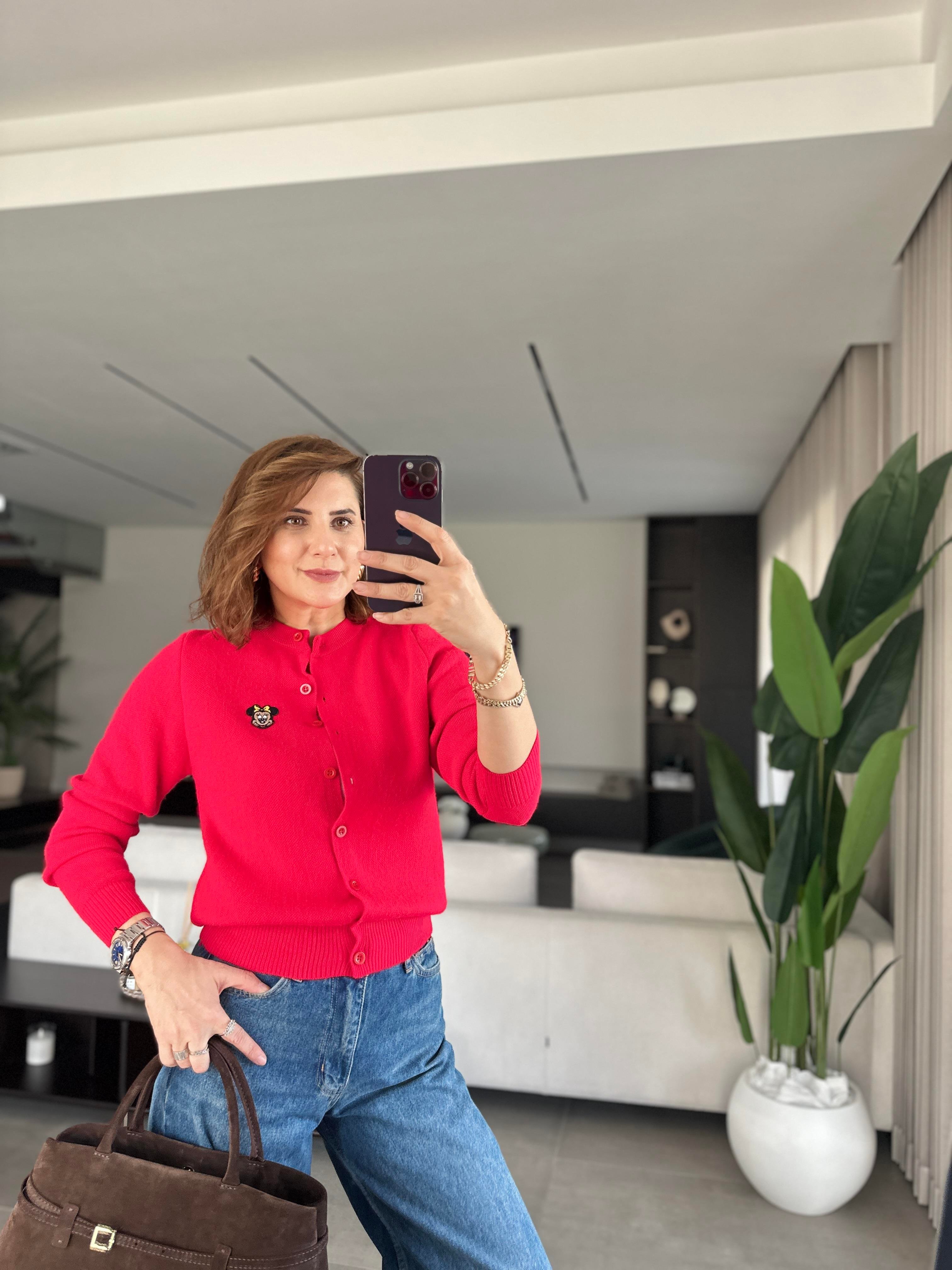 Mickey Baskılı Hırka