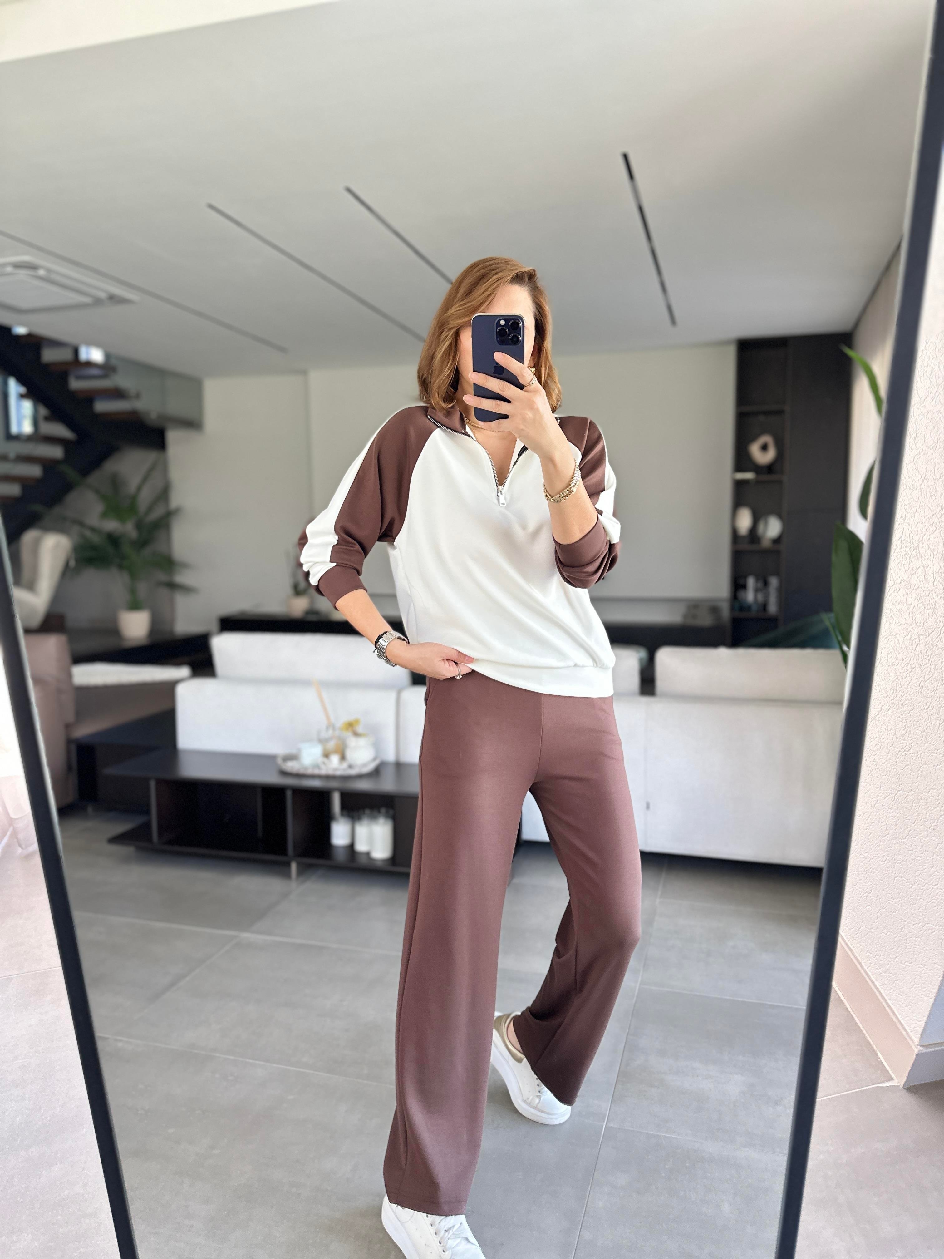 Modal Yaka Fermuarlı Takım