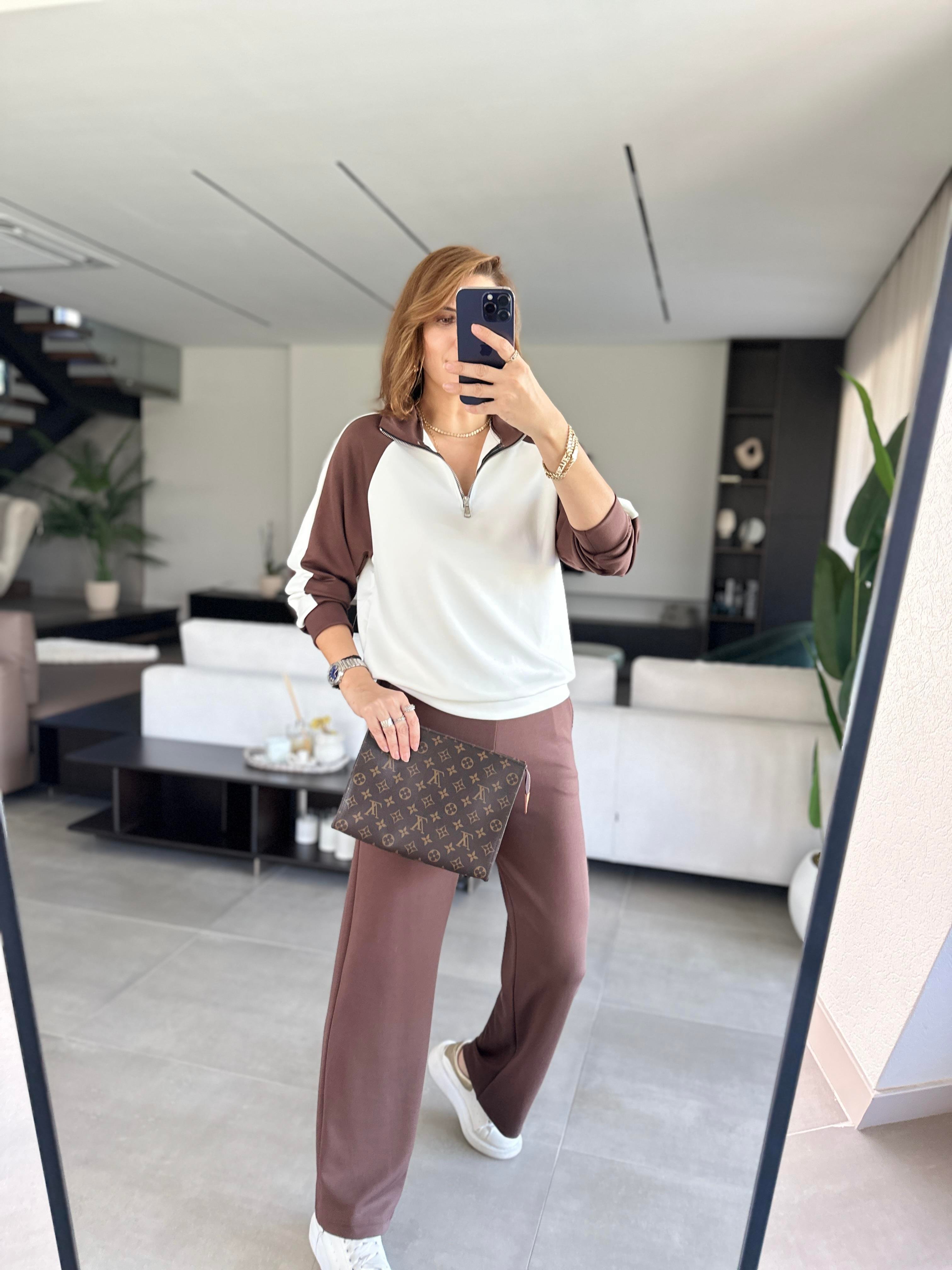 Modal Yaka Fermuarlı Takım