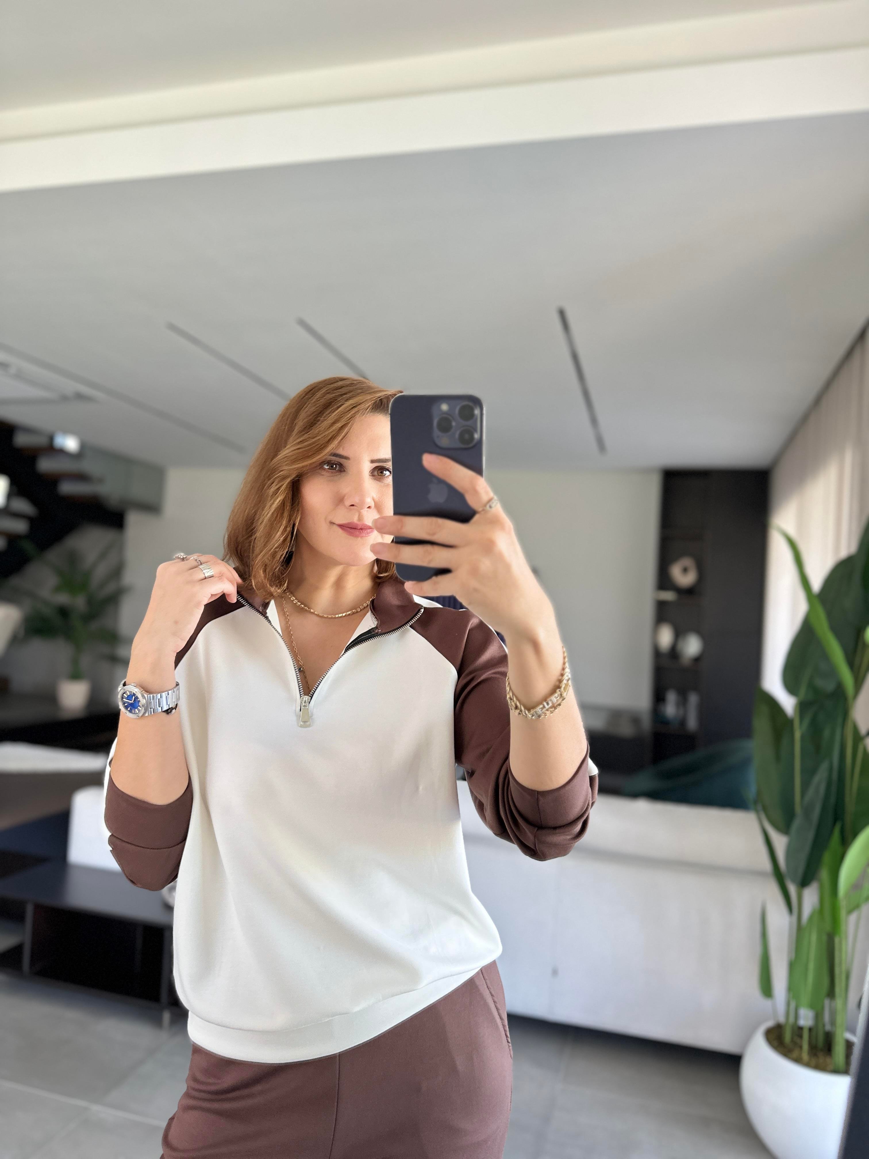 Modal Yaka Fermuarlı Takım