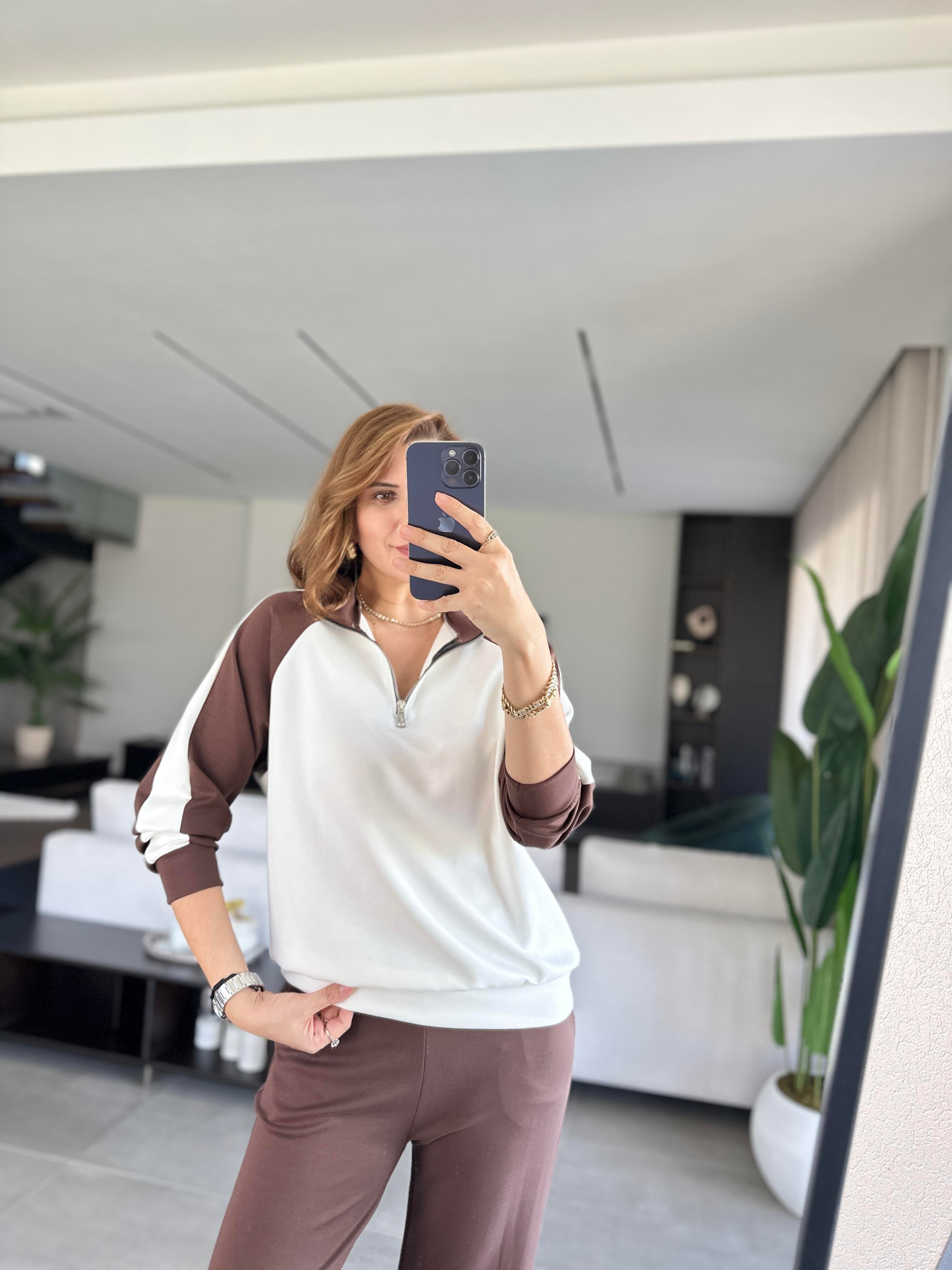 Modal Yaka Fermuarlı Takım