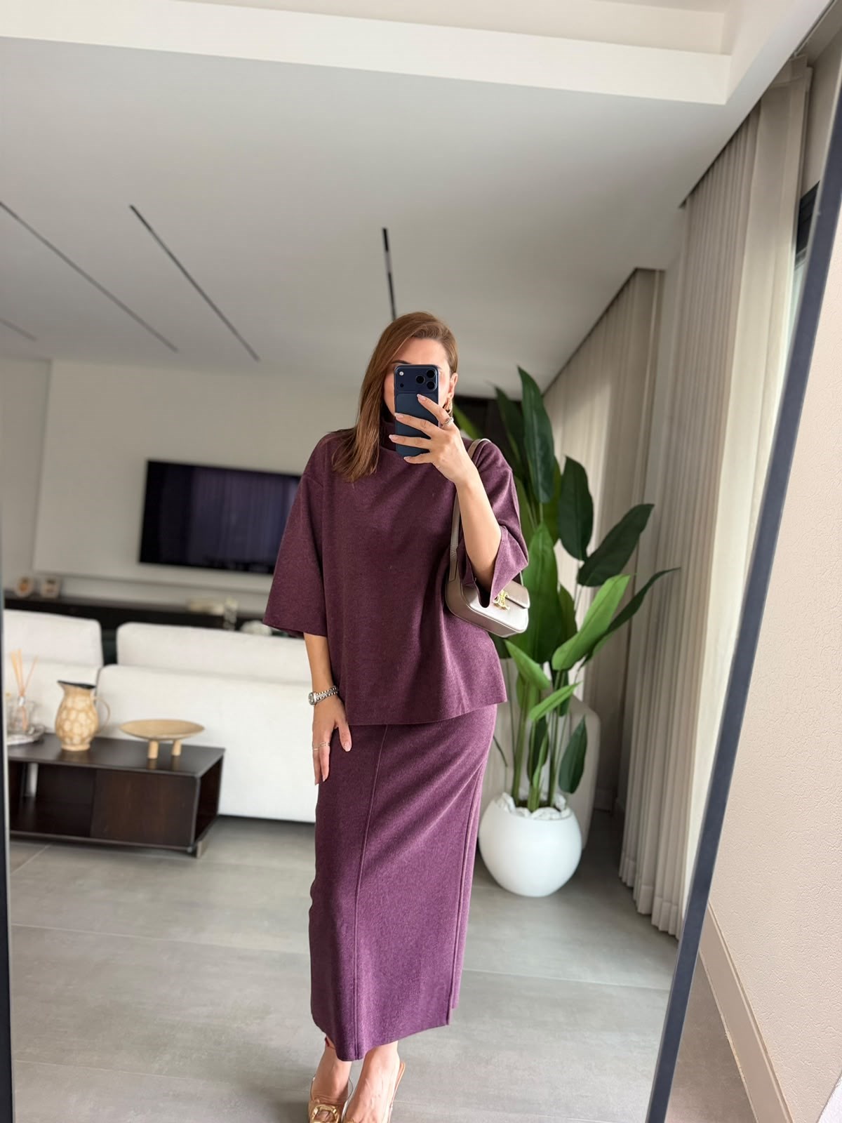 Mürdüm Belinda Korse Etekli Takım