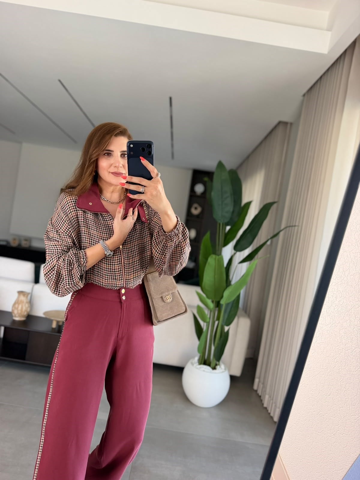 Mürdüm  Retro Ekose Takım