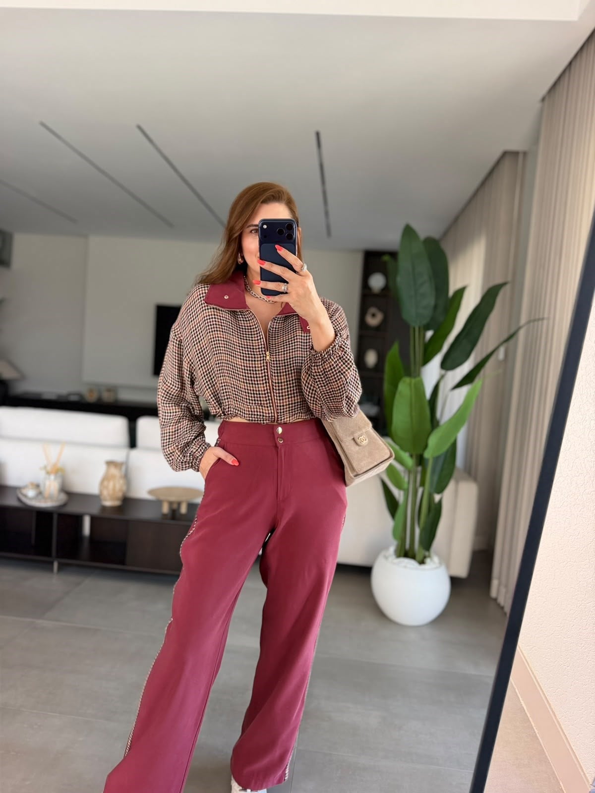 Mürdüm  Retro Ekose Takım