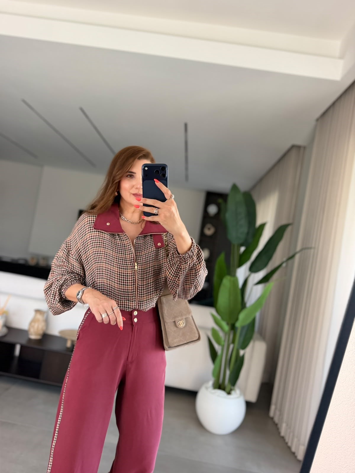 Mürdüm  Retro Ekose Takım