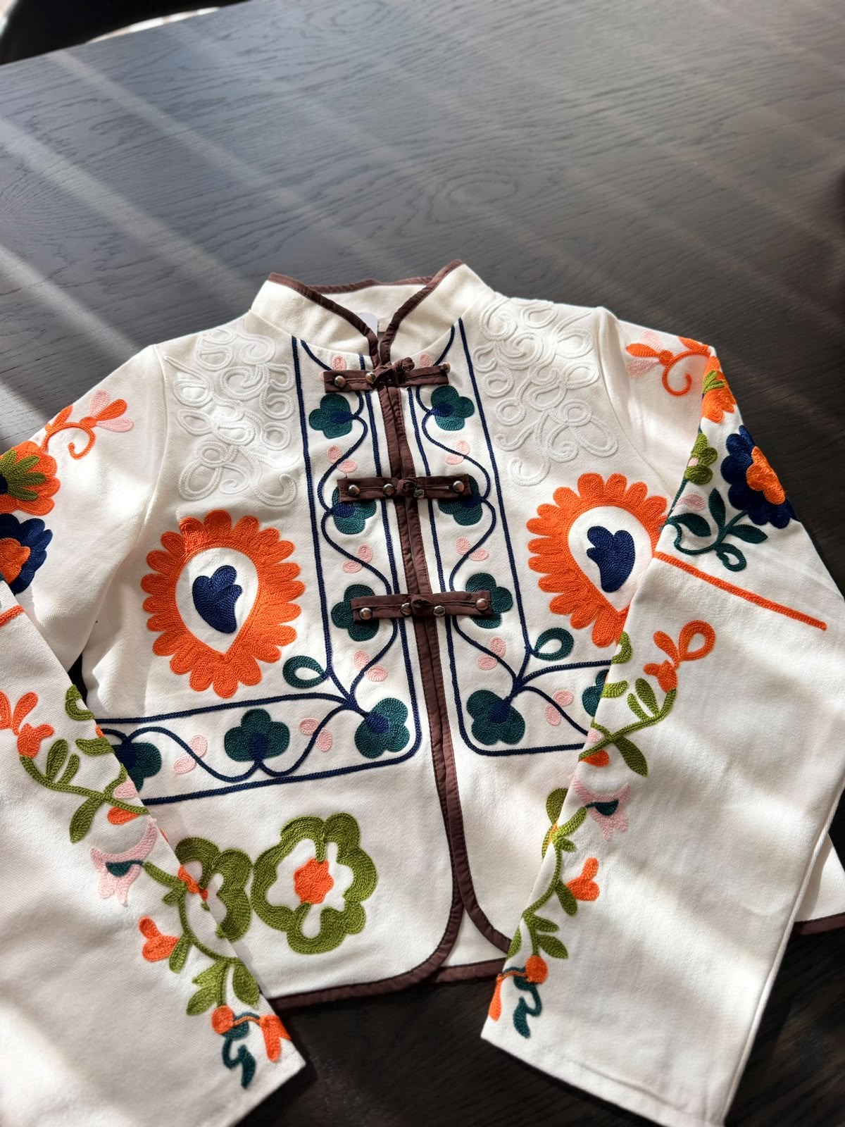 Nakışlı Etnik Desen Ceket