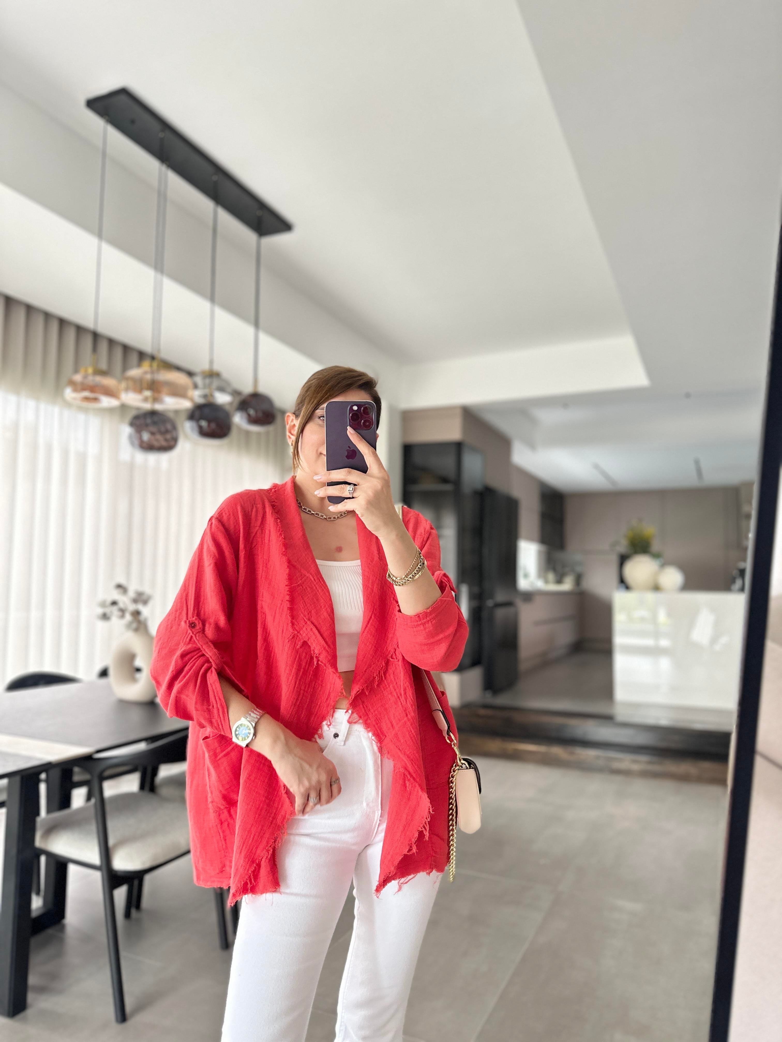 Narçiçeği Müslin Prine Ceket