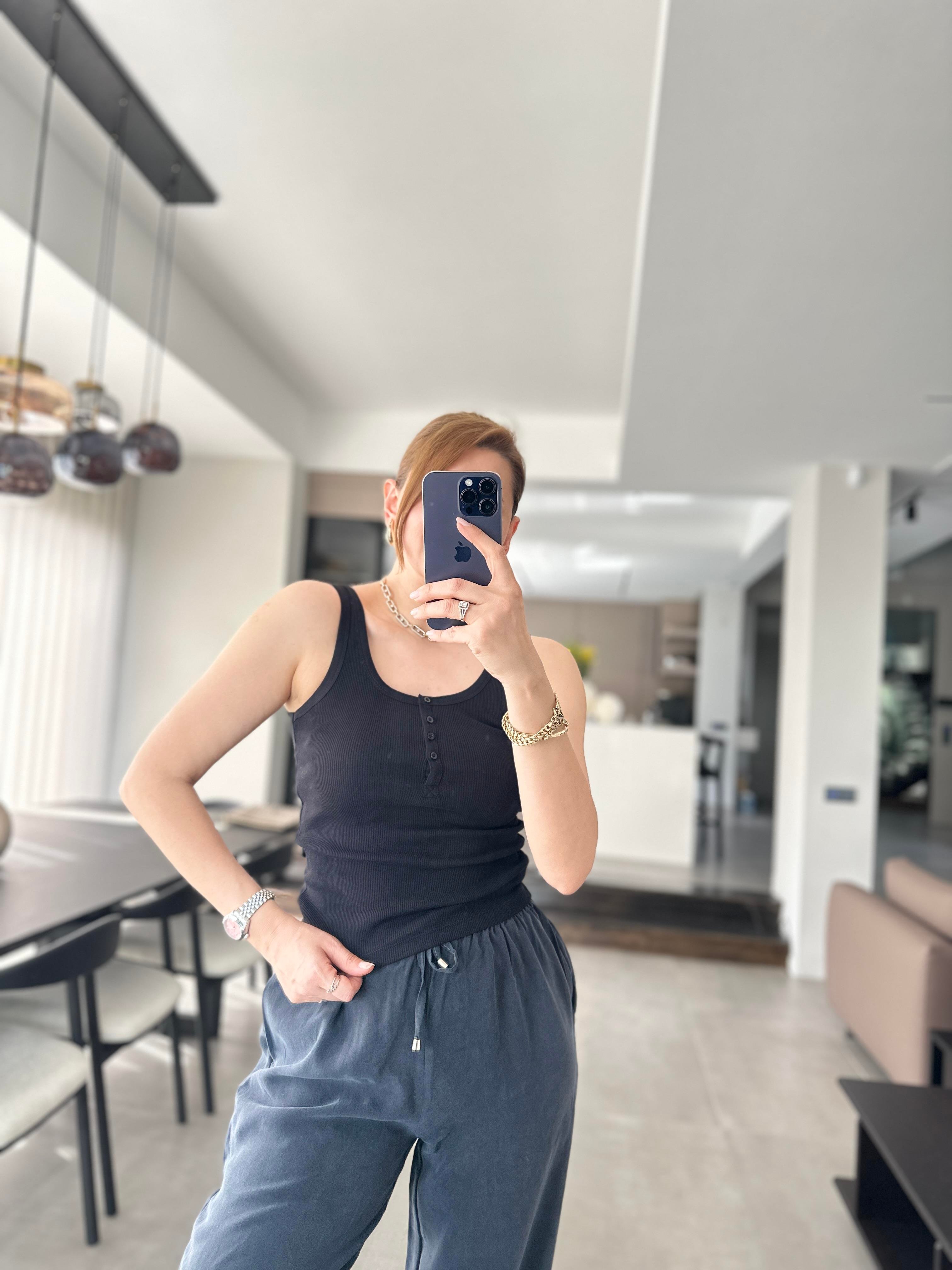 Önden Düğmeli Atlet