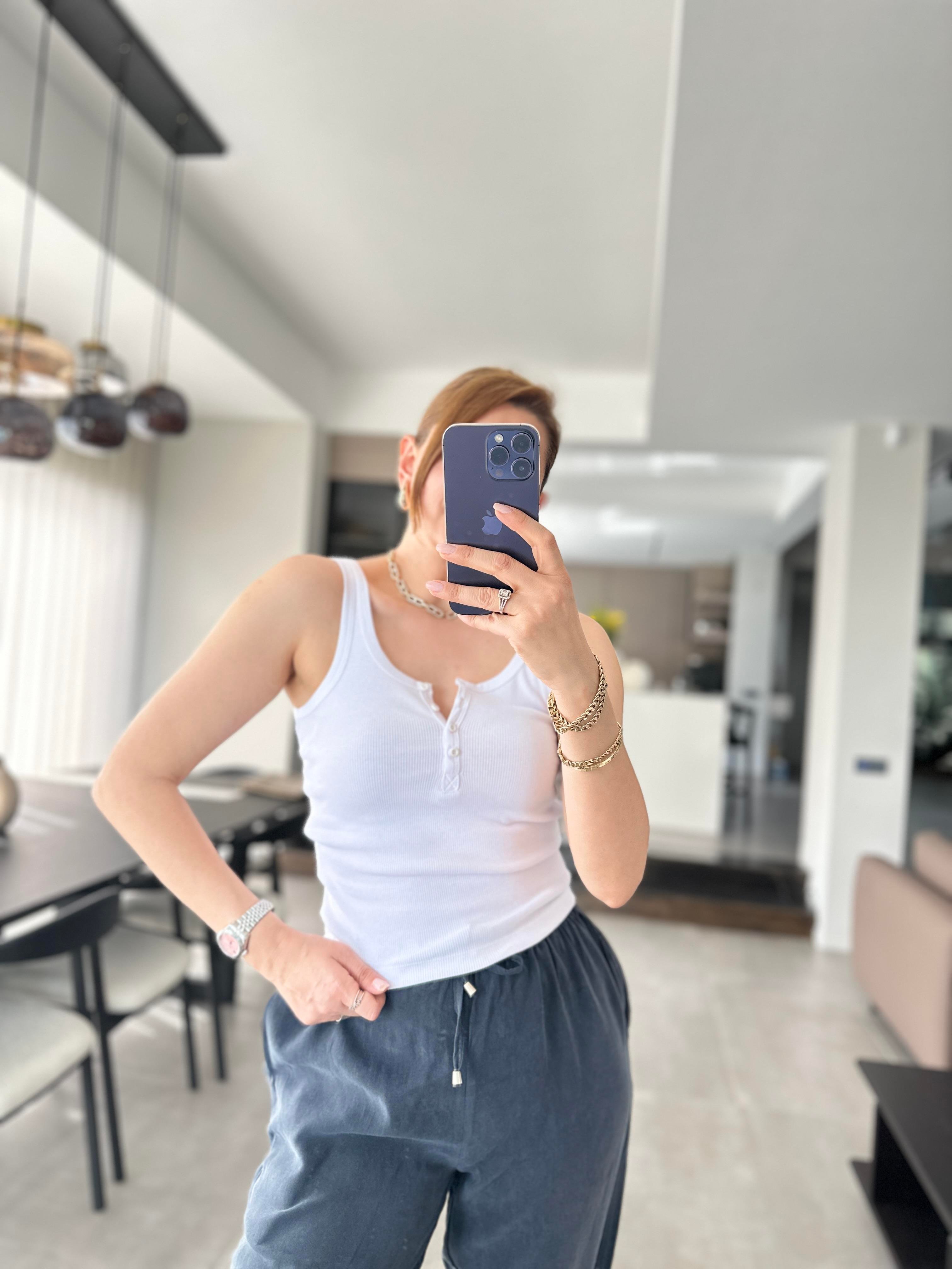 Önden Düğmeli Atlet