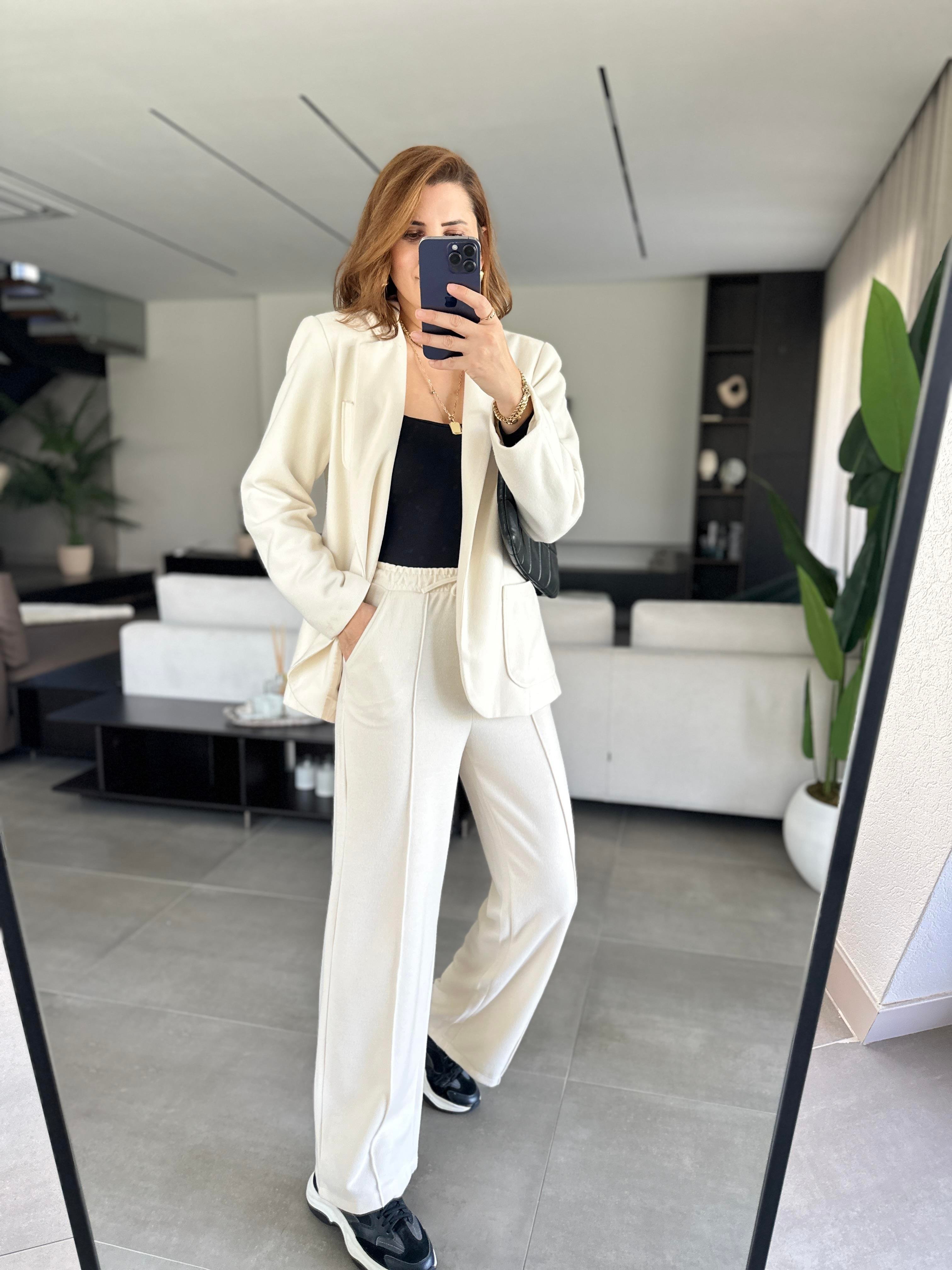 Örme Blazer Ceket Takım