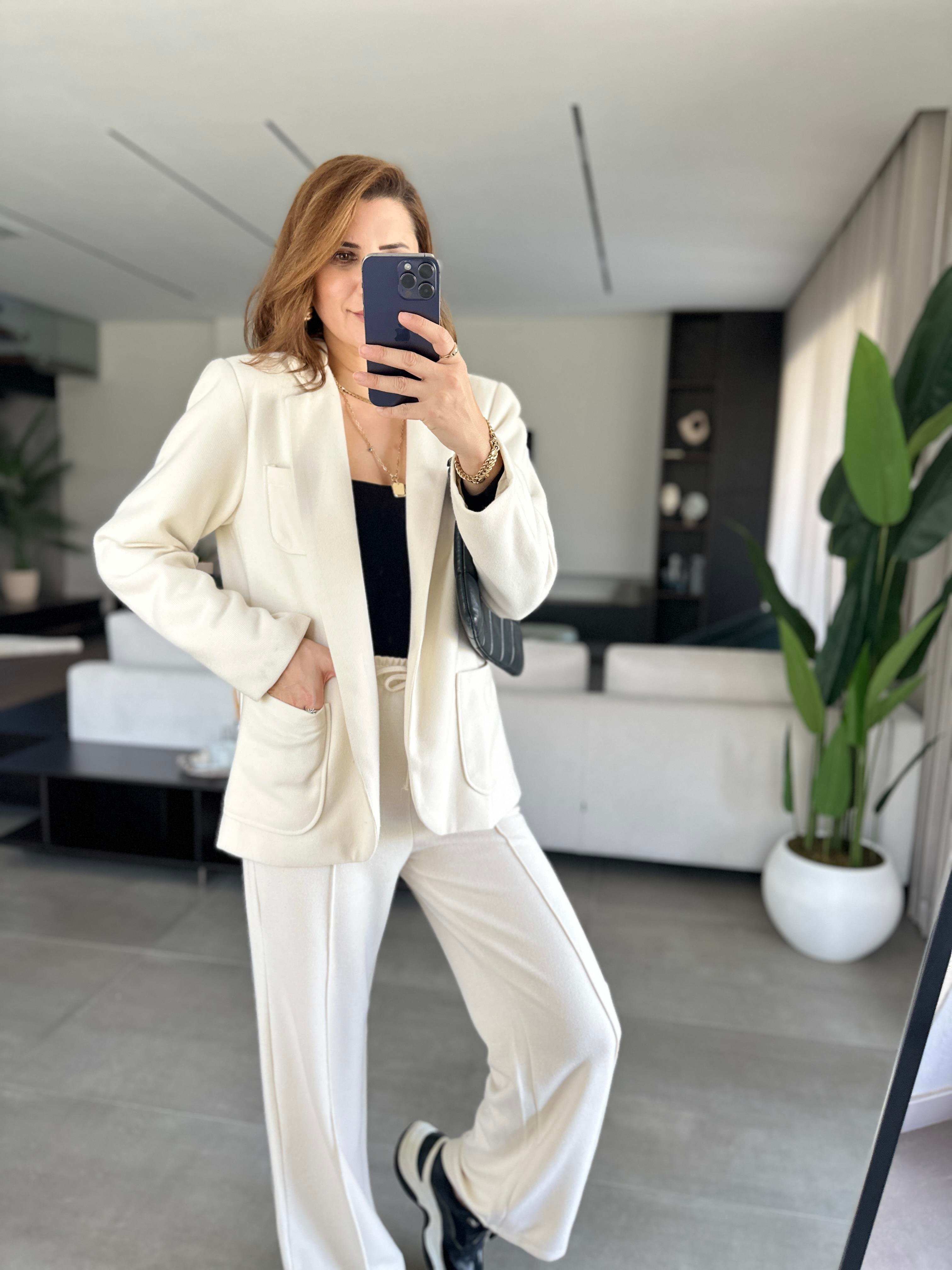 Örme Blazer Ceket Takım