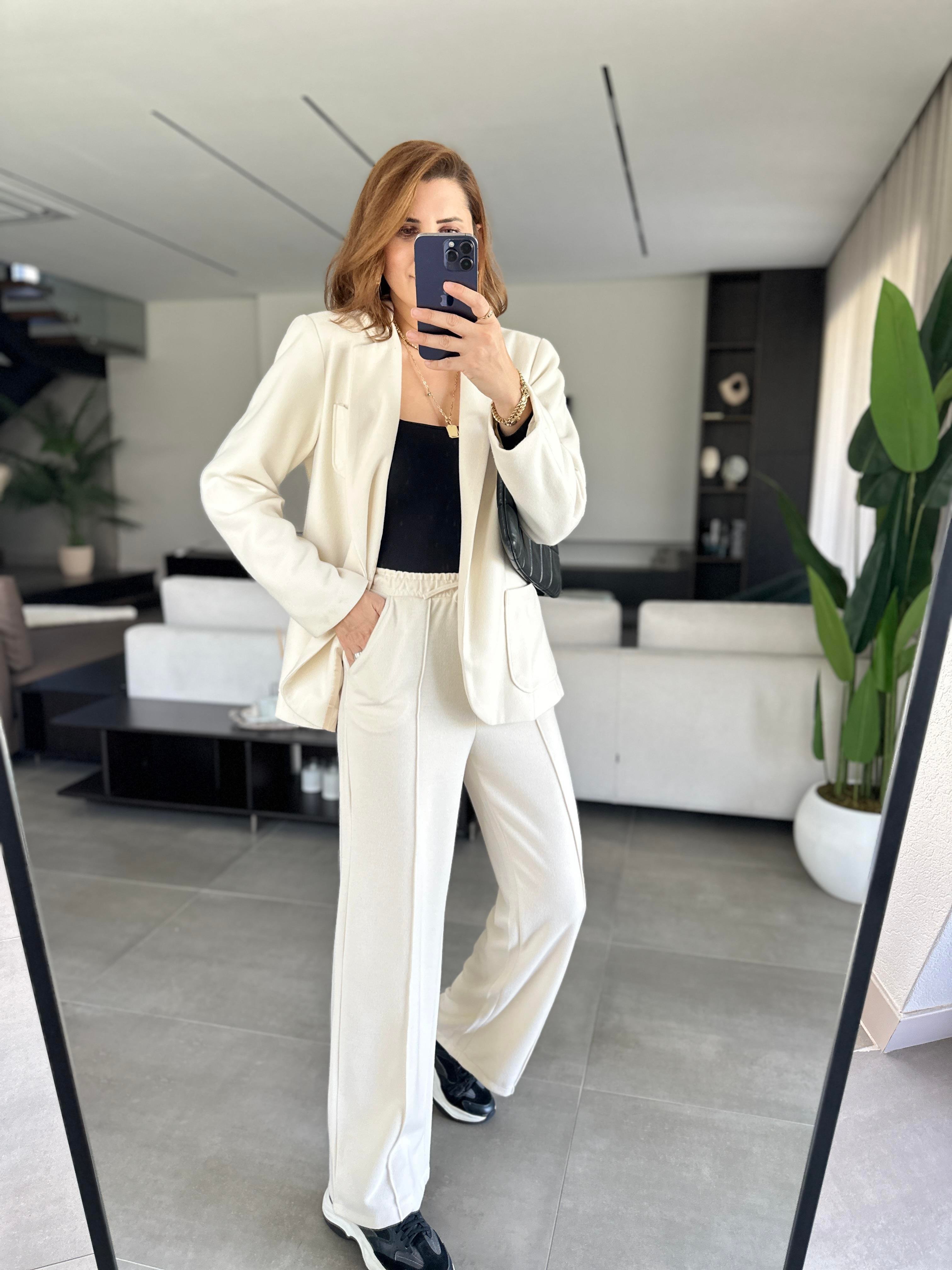 Örme Blazer Ceket Takım