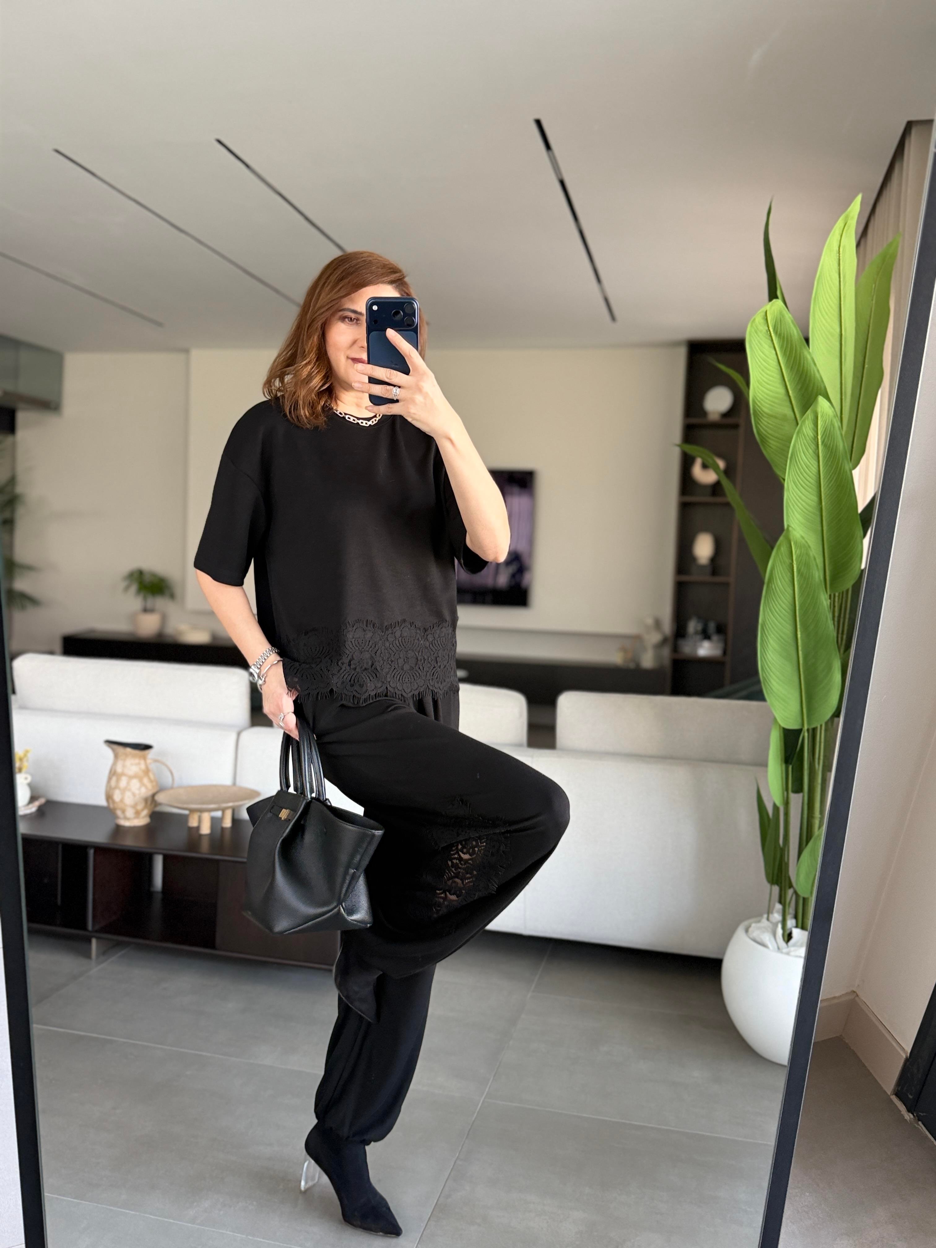 Ottova Dantel Detaylı Takım
