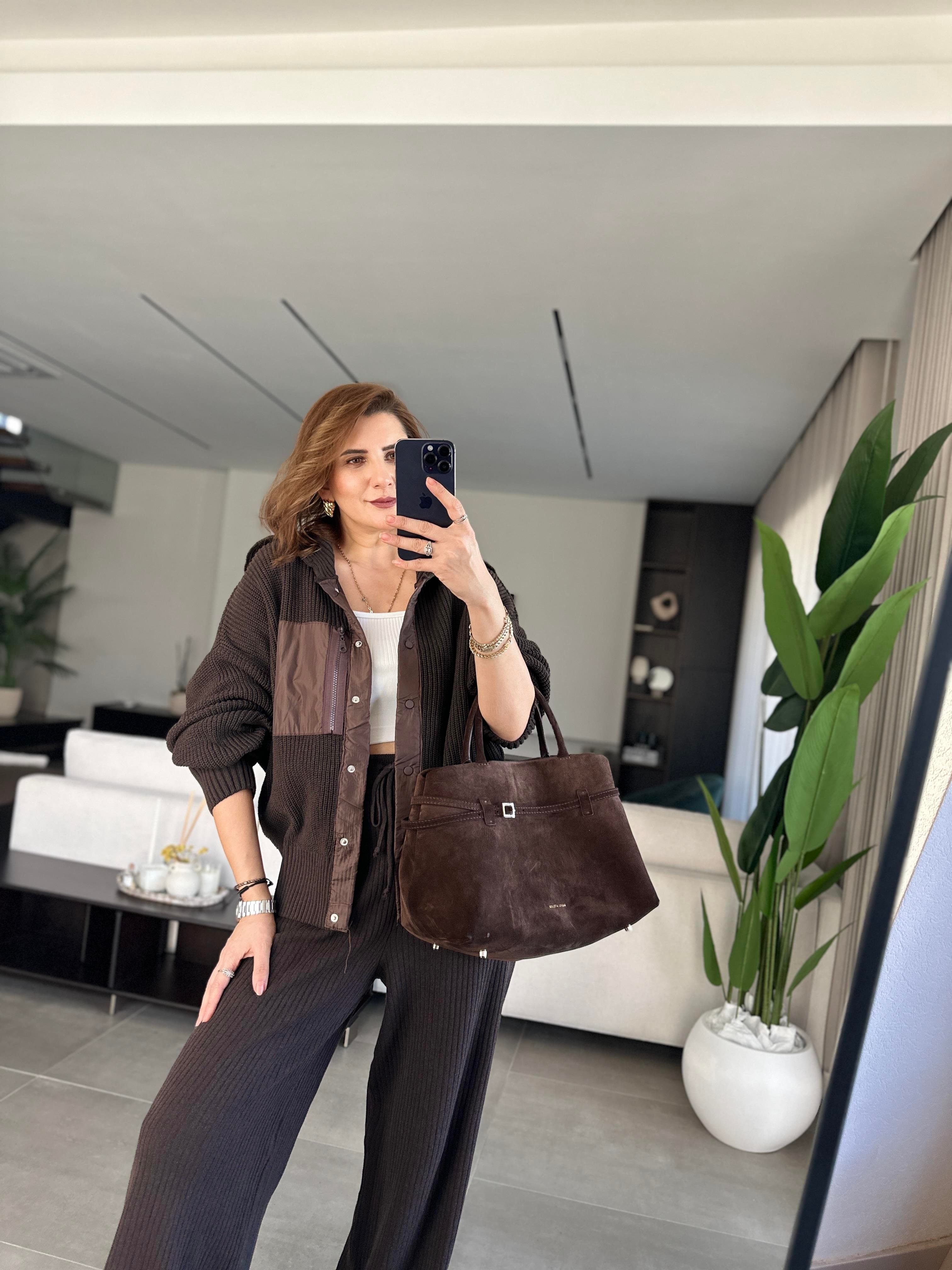 Paraşüt Cep Detaylı Garnili Takım