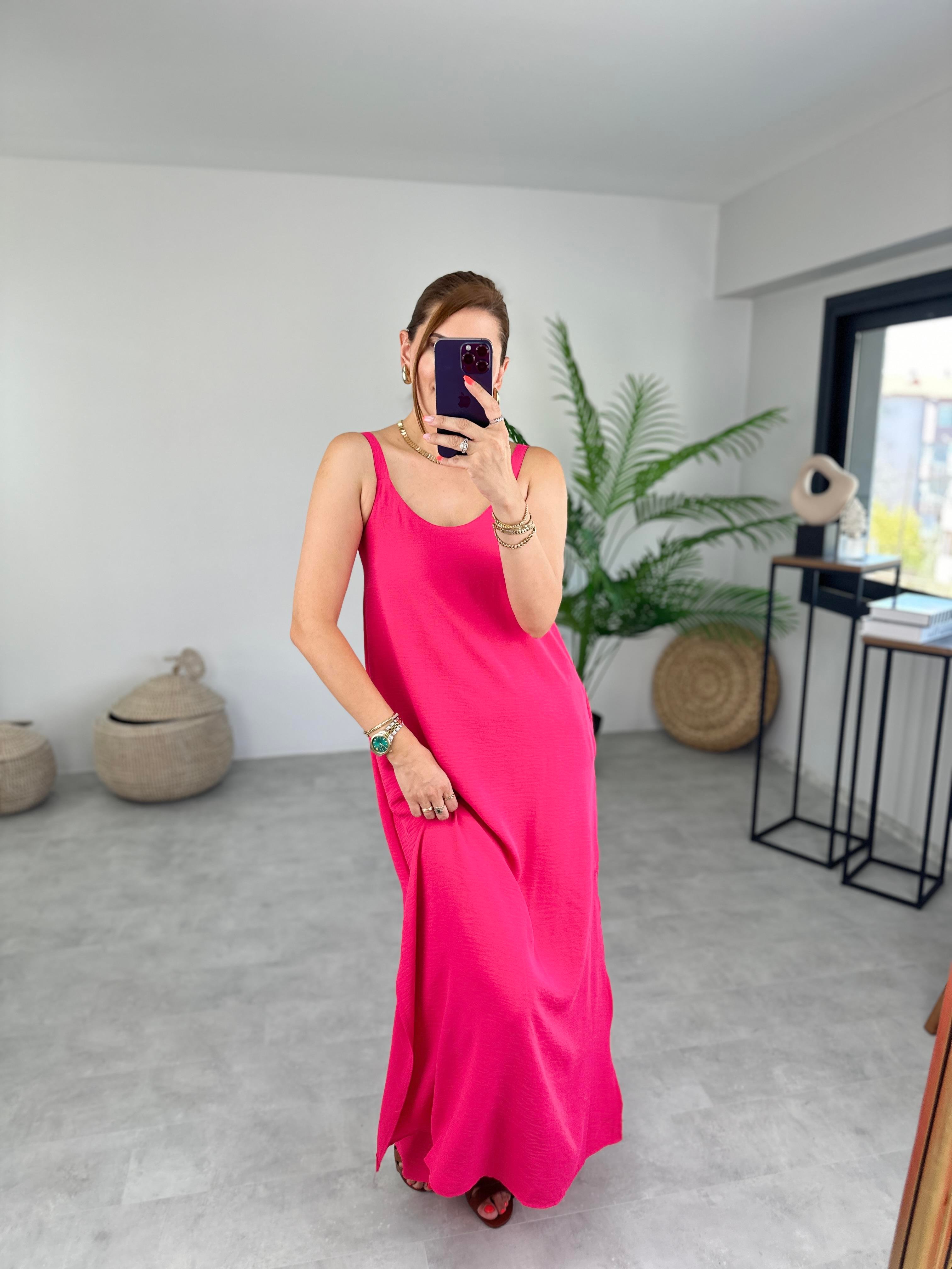 PEMBE LASENZA ELBİSE