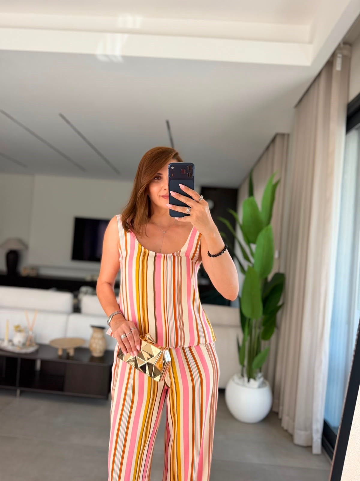 Pembe Soft Saten Takım