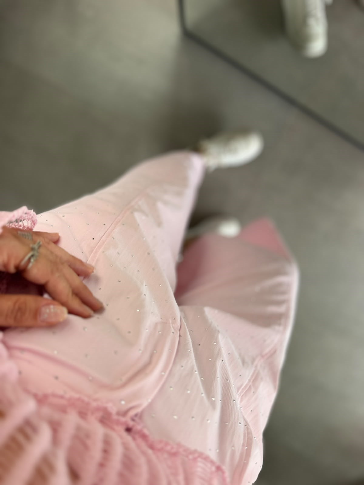 Pembe Taşlı Pantolon