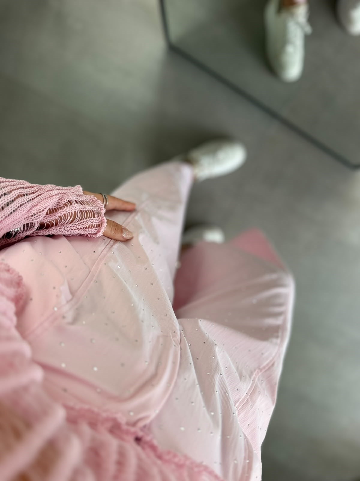 Pembe Taşlı Pantolon