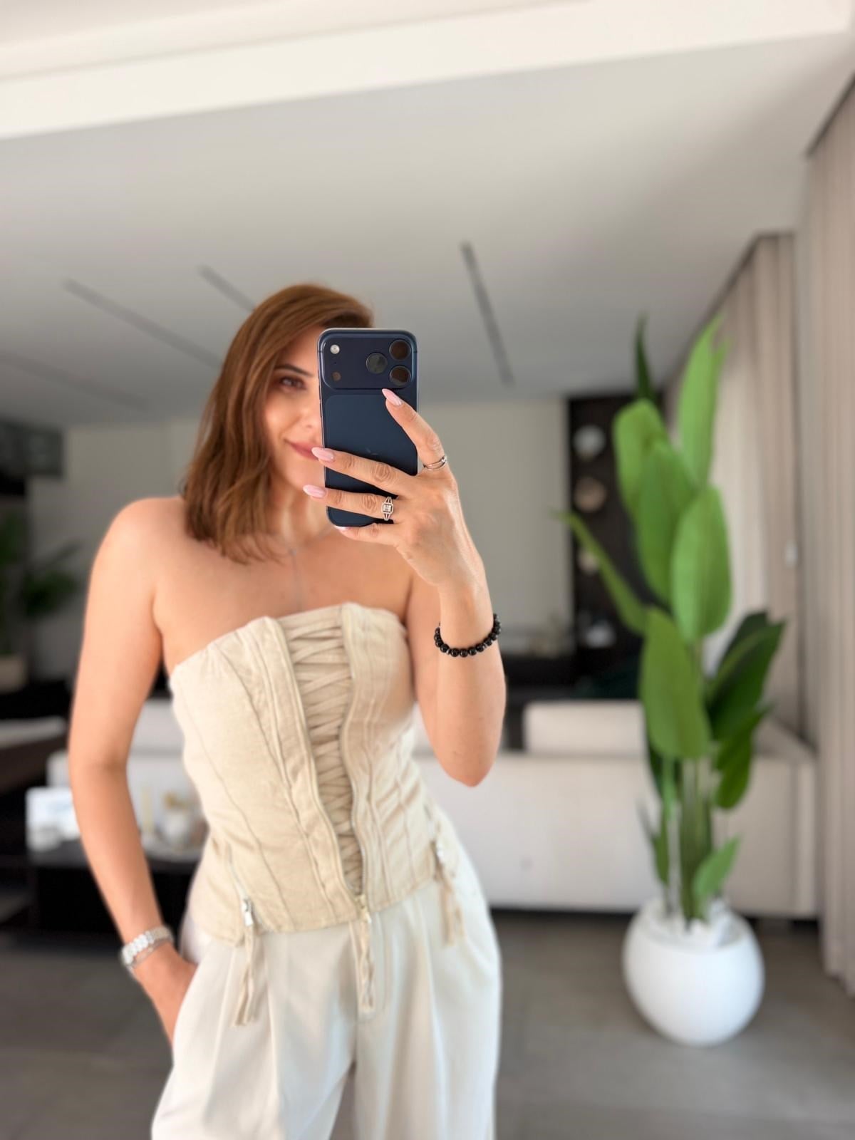 Premium Fermuarlı Büstiyer