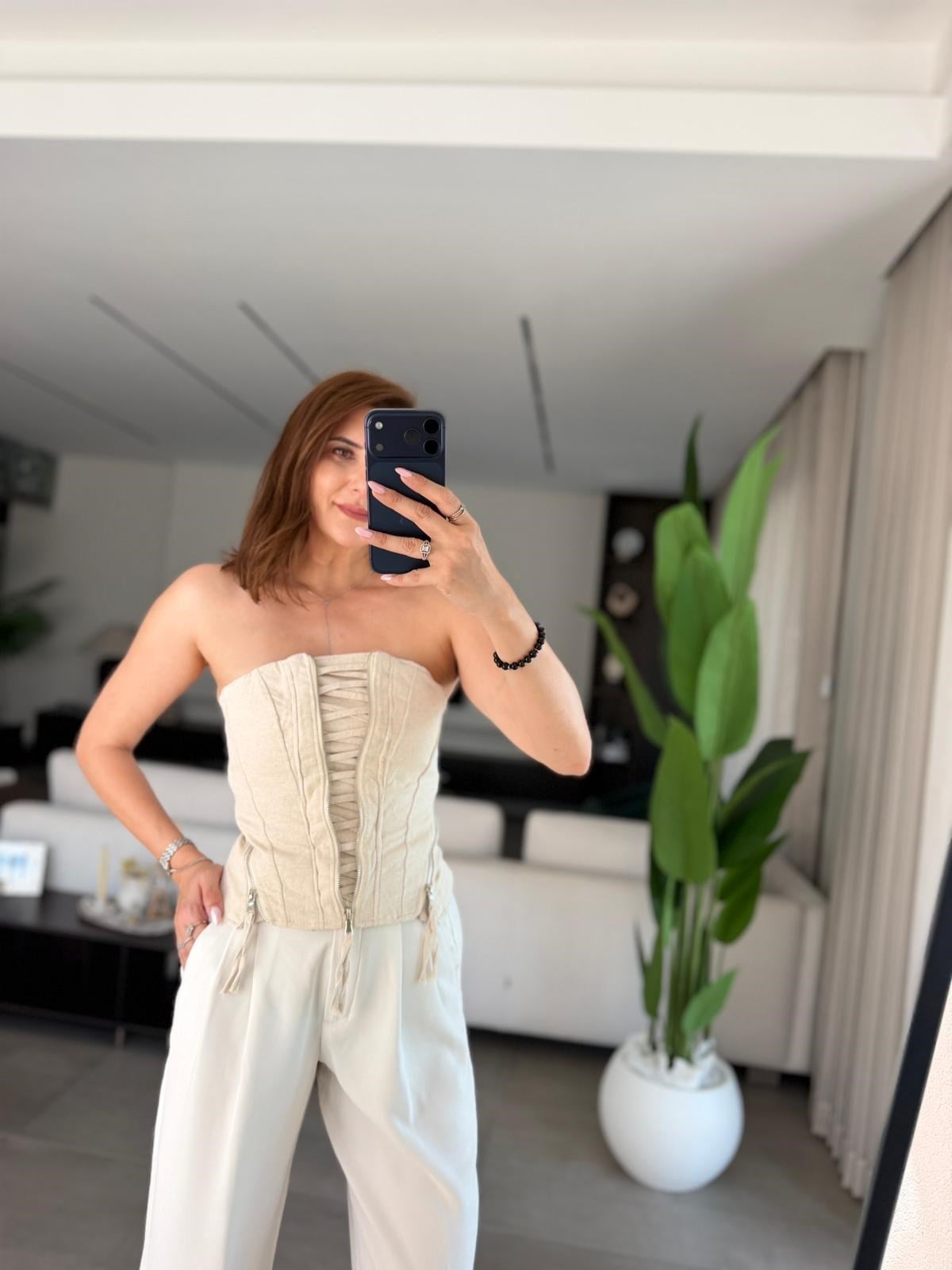 Premium Fermuarlı Büstiyer