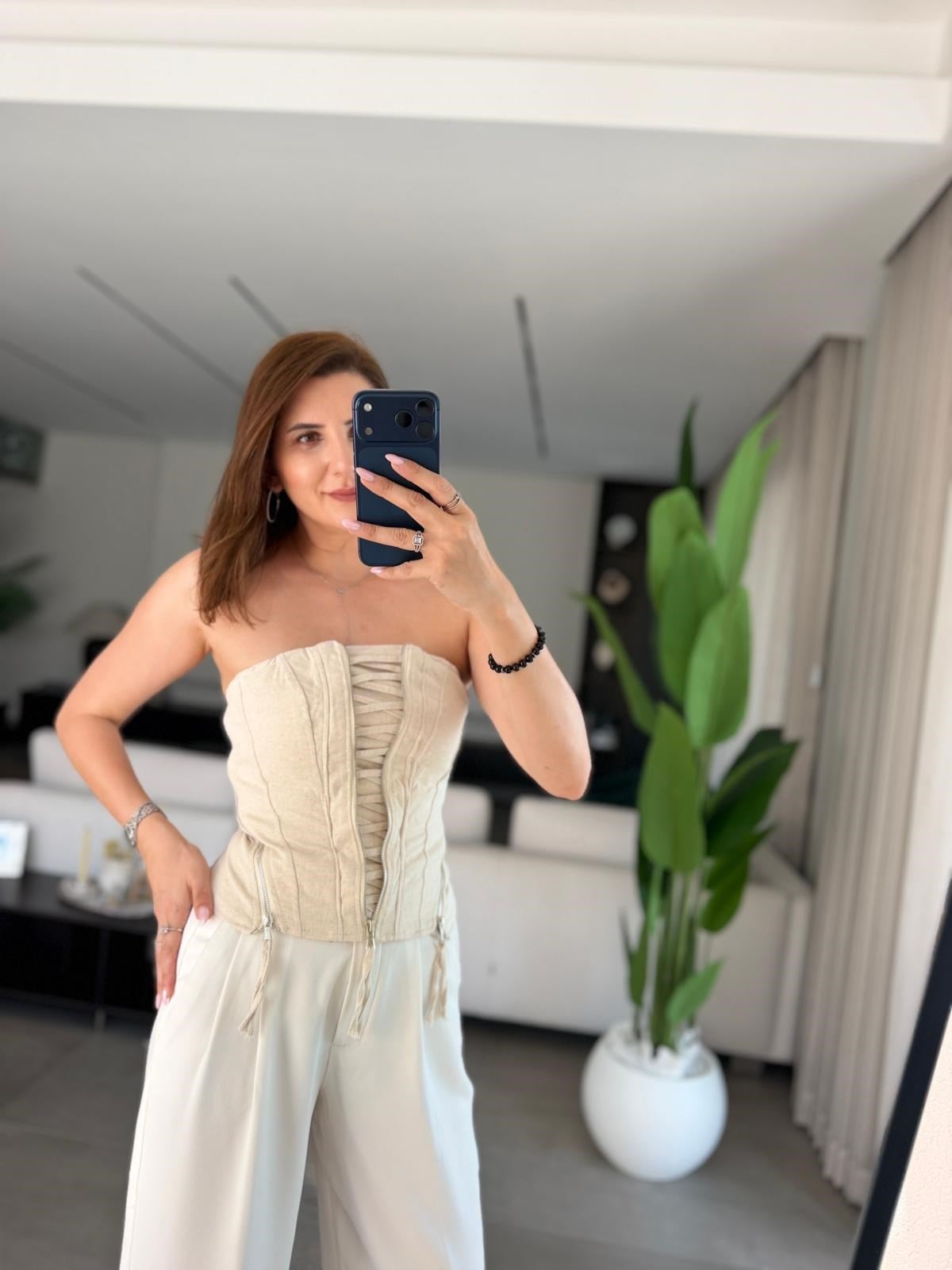 Premium Fermuarlı Büstiyer