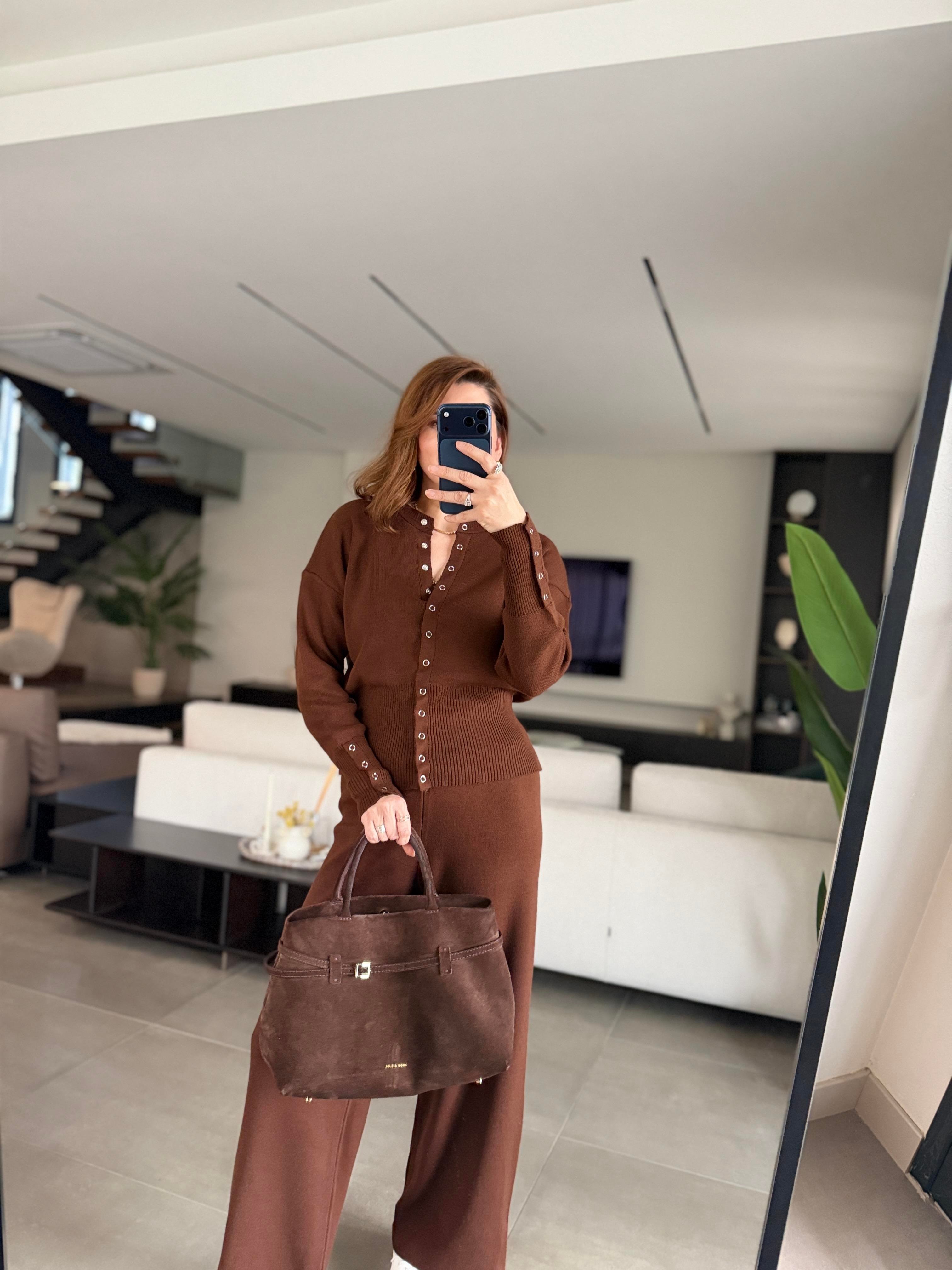 Riva Çıtçıtlı Triko Takım