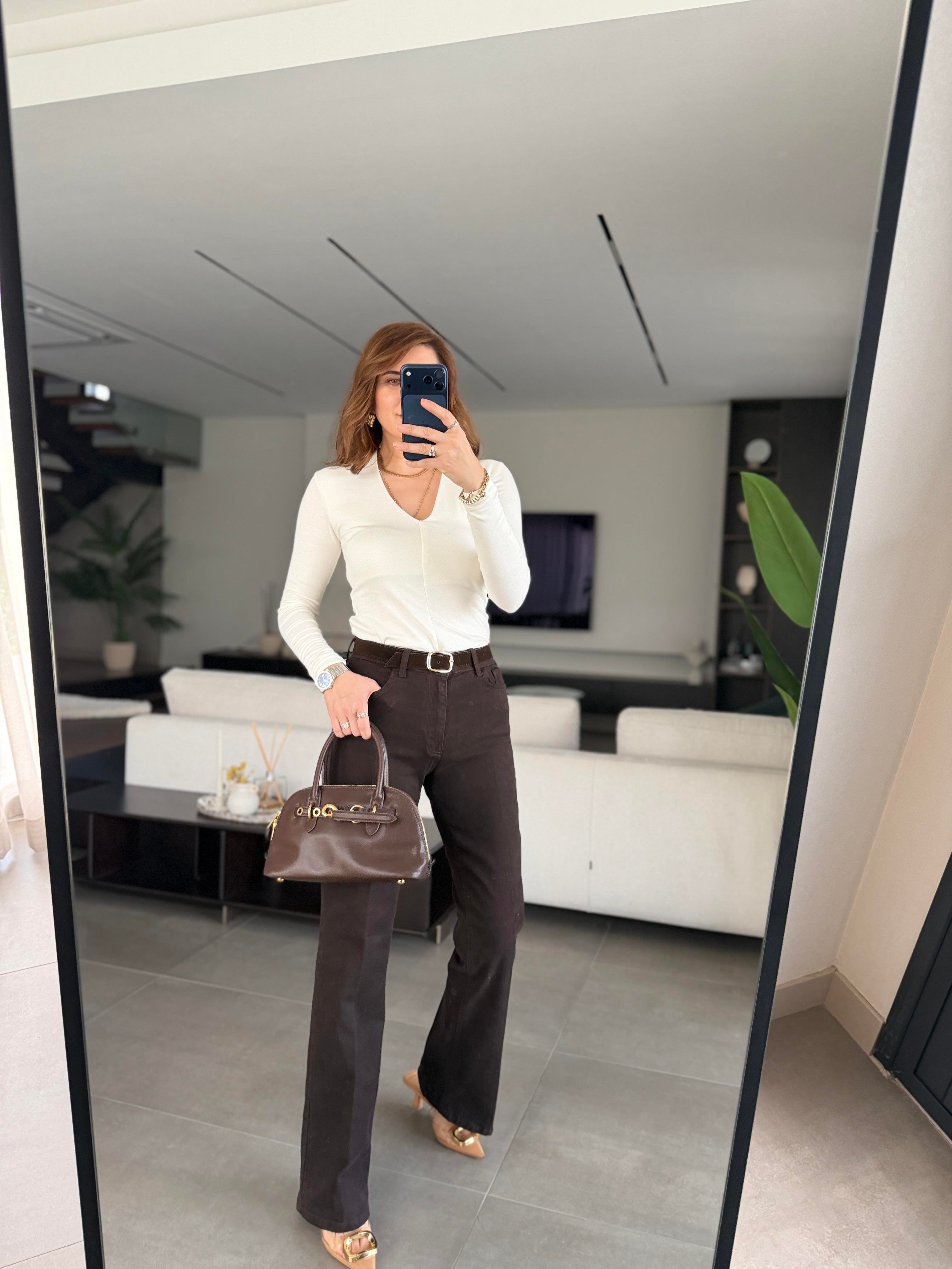 Rons Yuksek Bel Jean