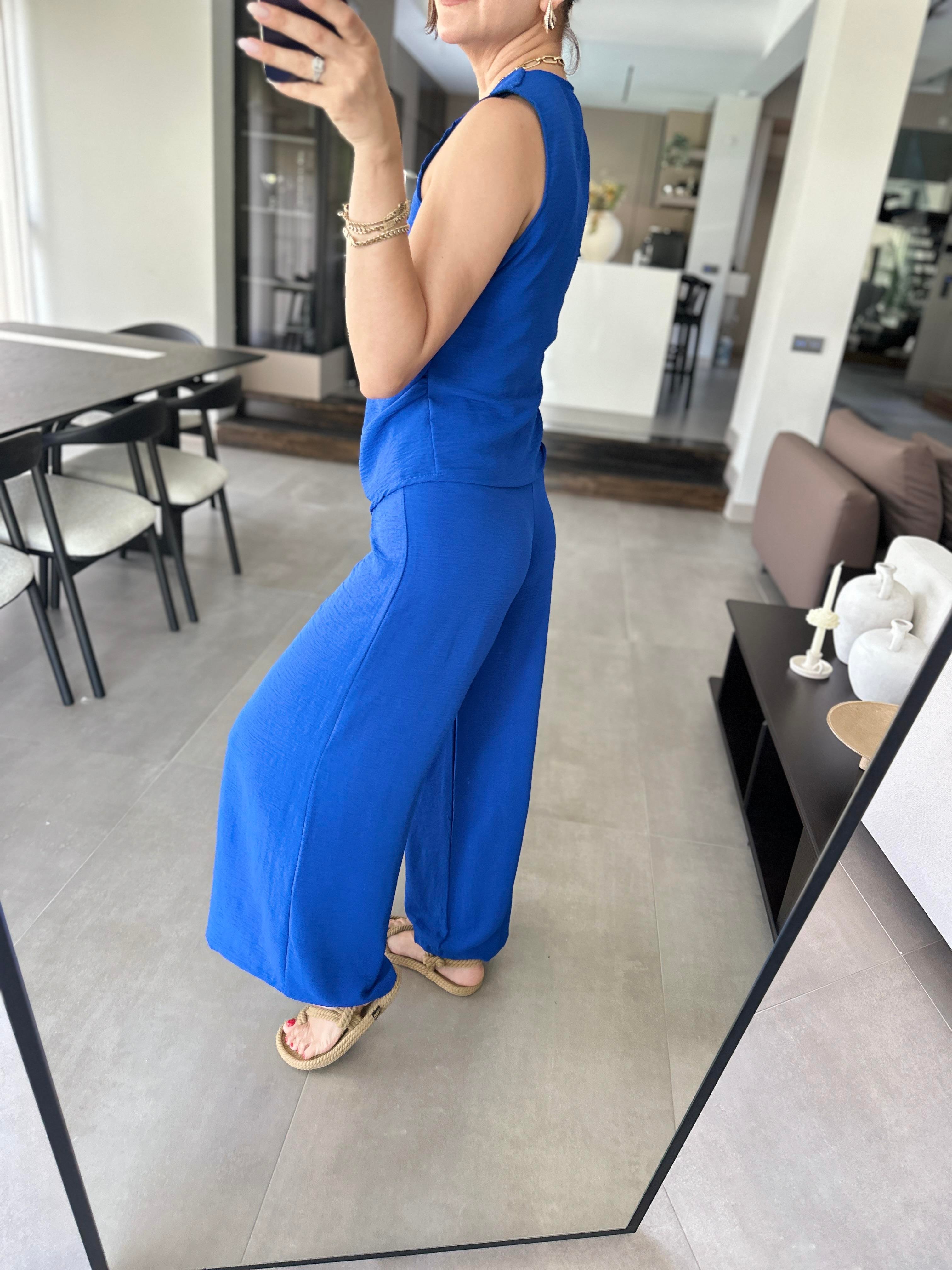 Saksmavi Ayrobin Bağlamalı Takım