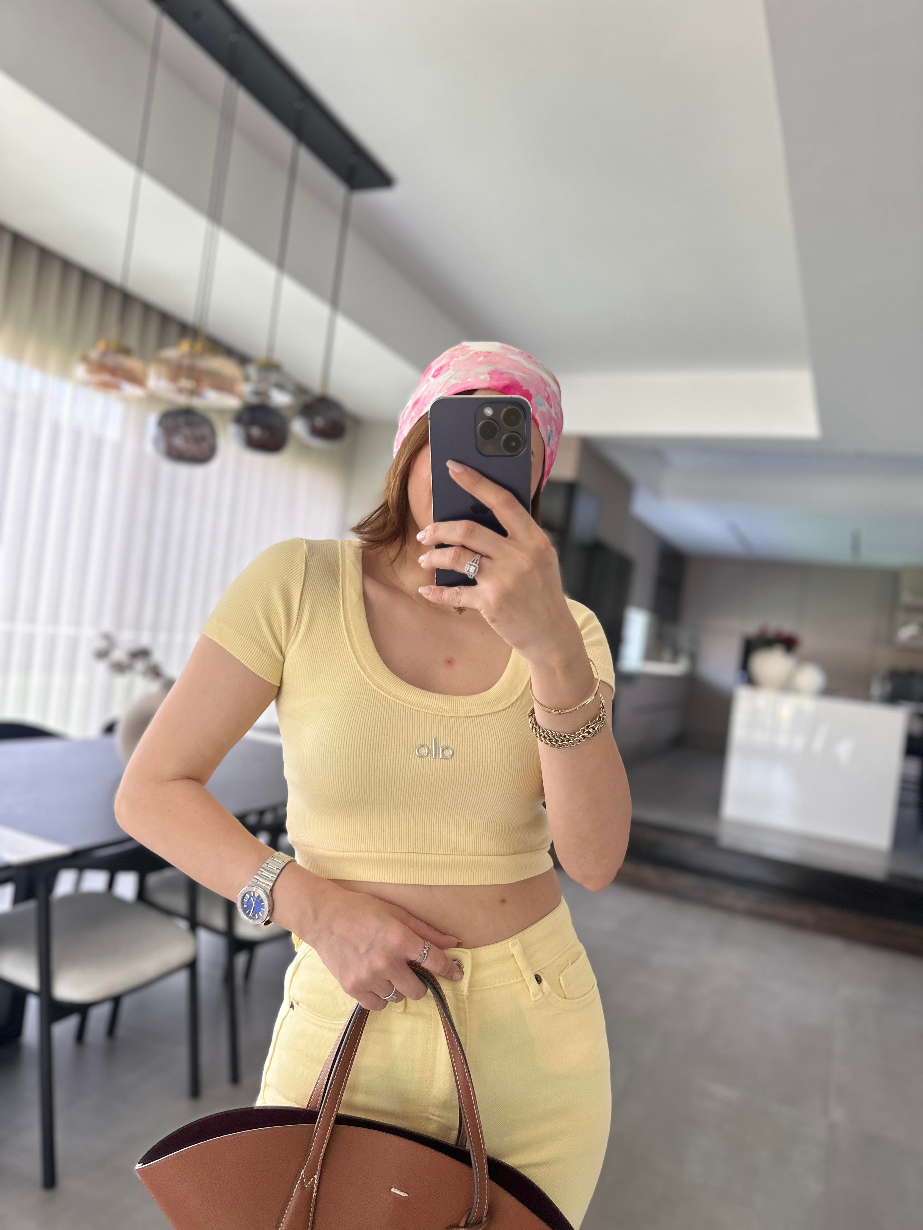 Sarı Fitilli Alo T-shirt