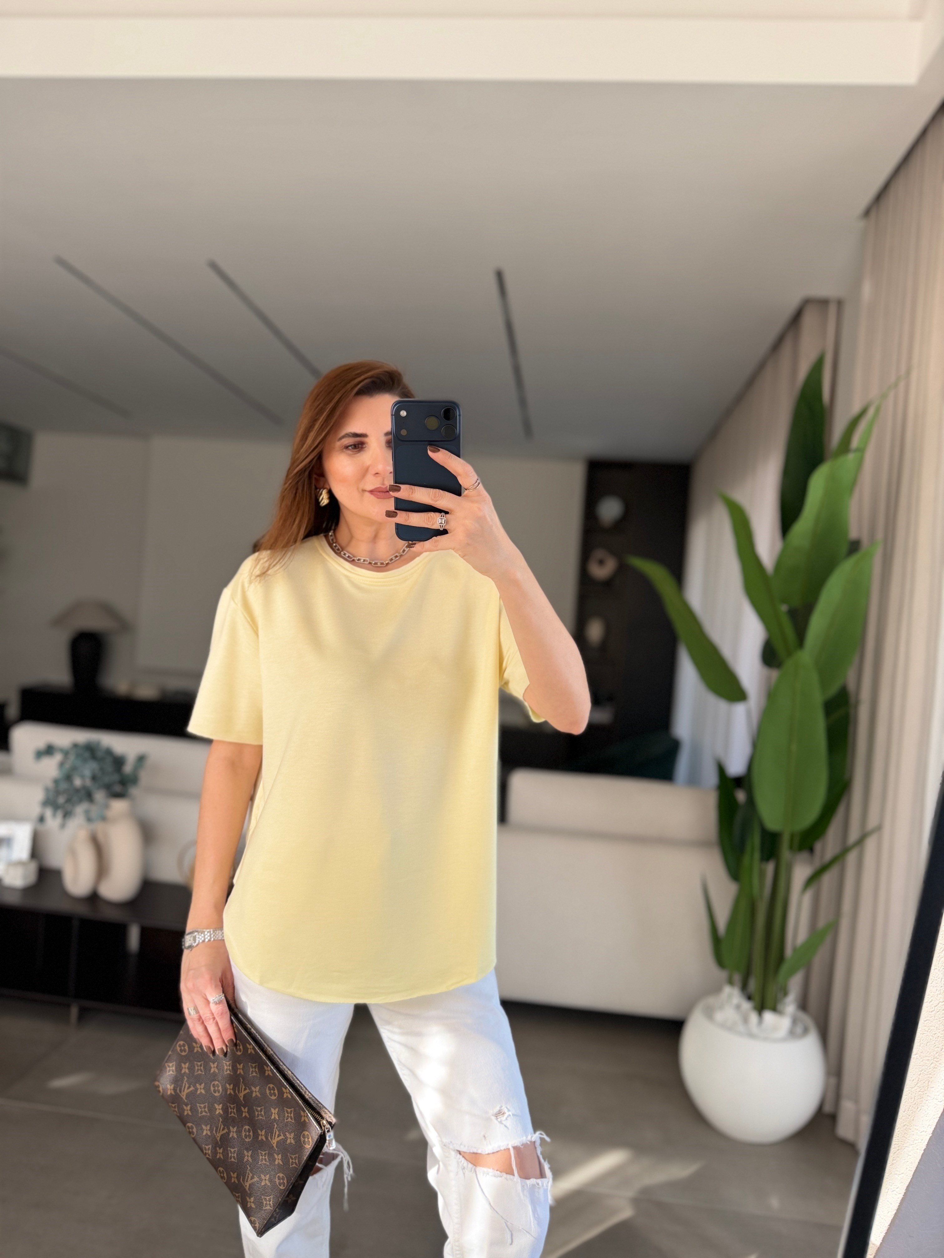 Sarı Versa Basic T-shirt