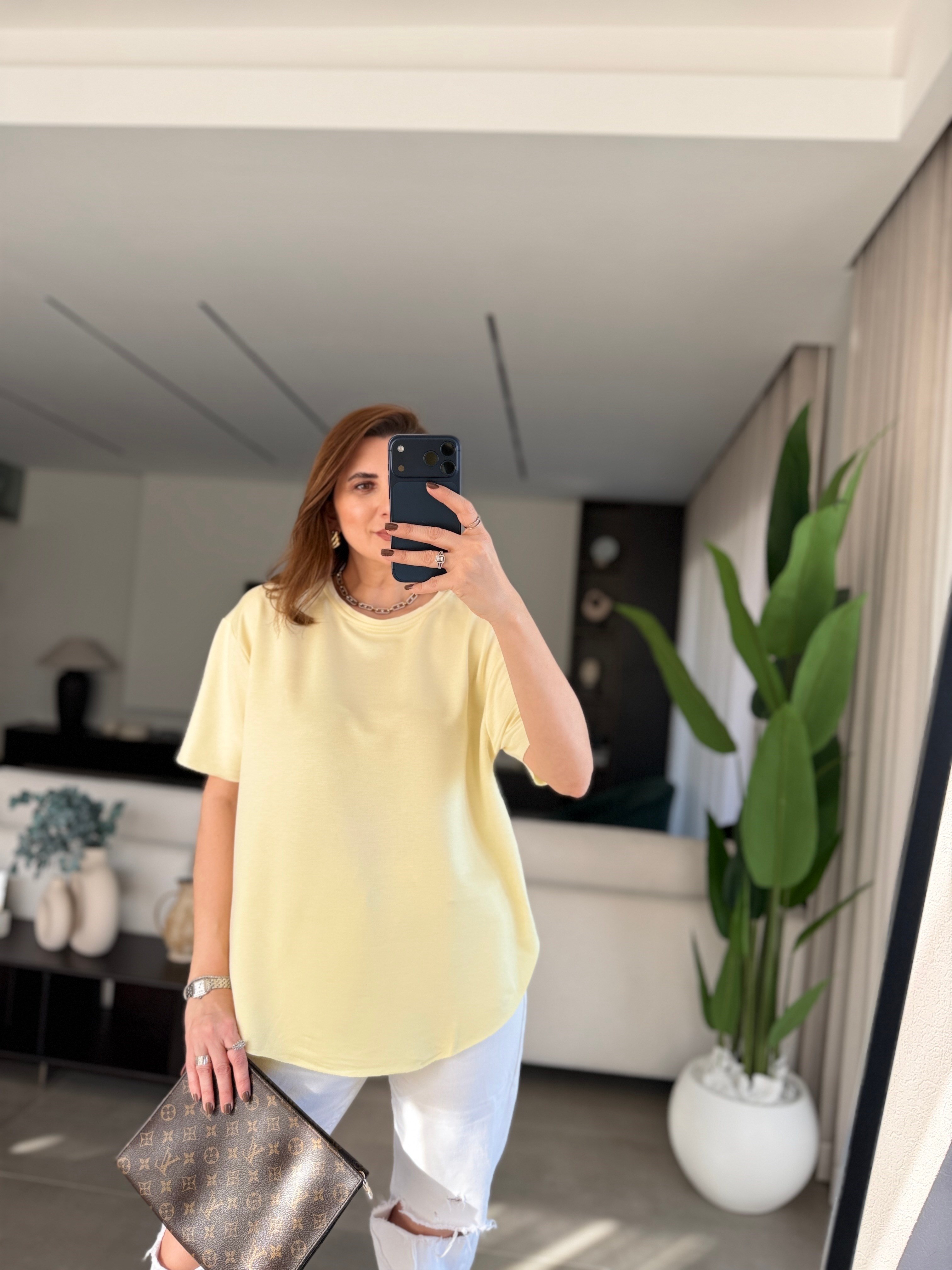 Sarı Versa Basic T-shirt