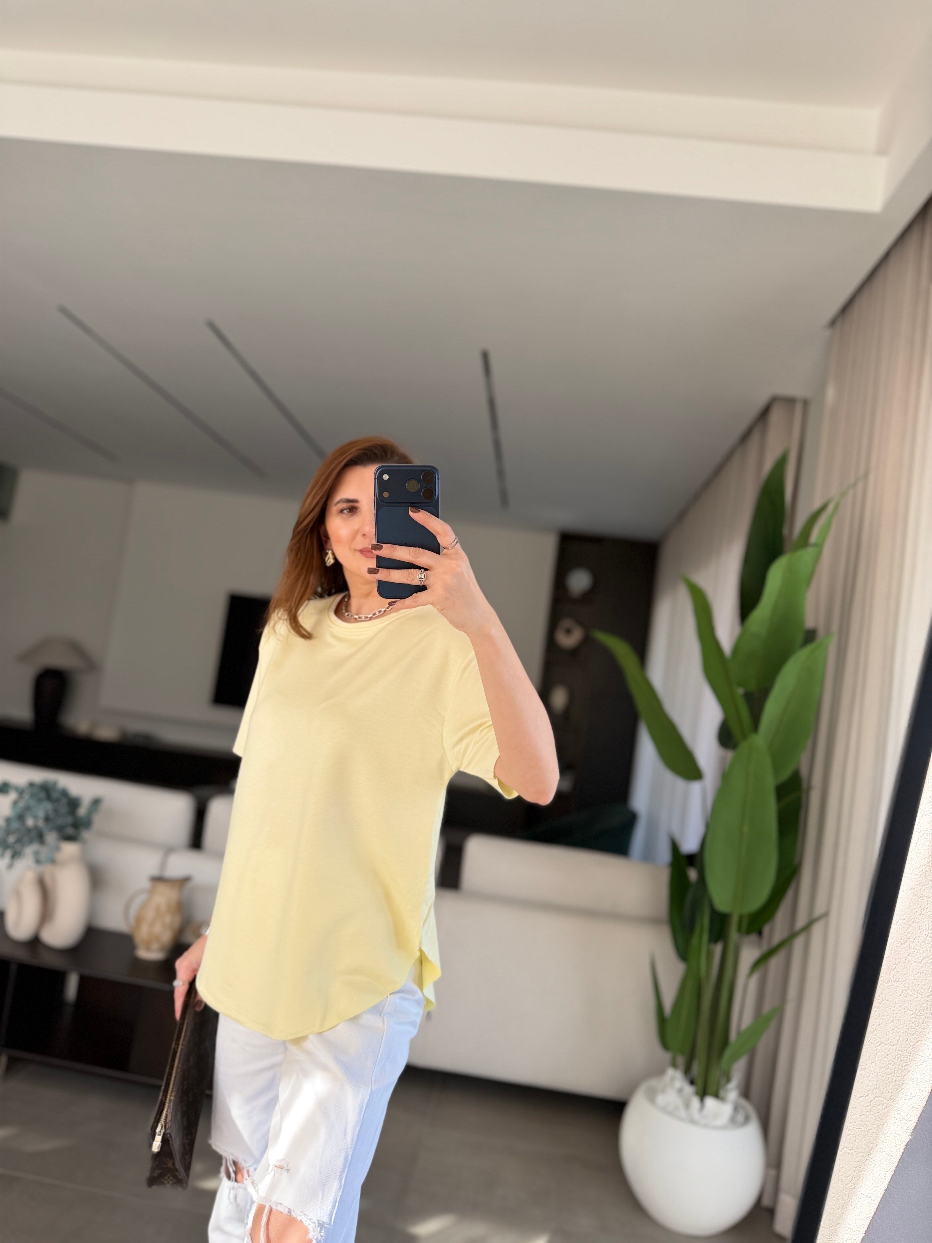 Sarı Versa Basic T-shirt