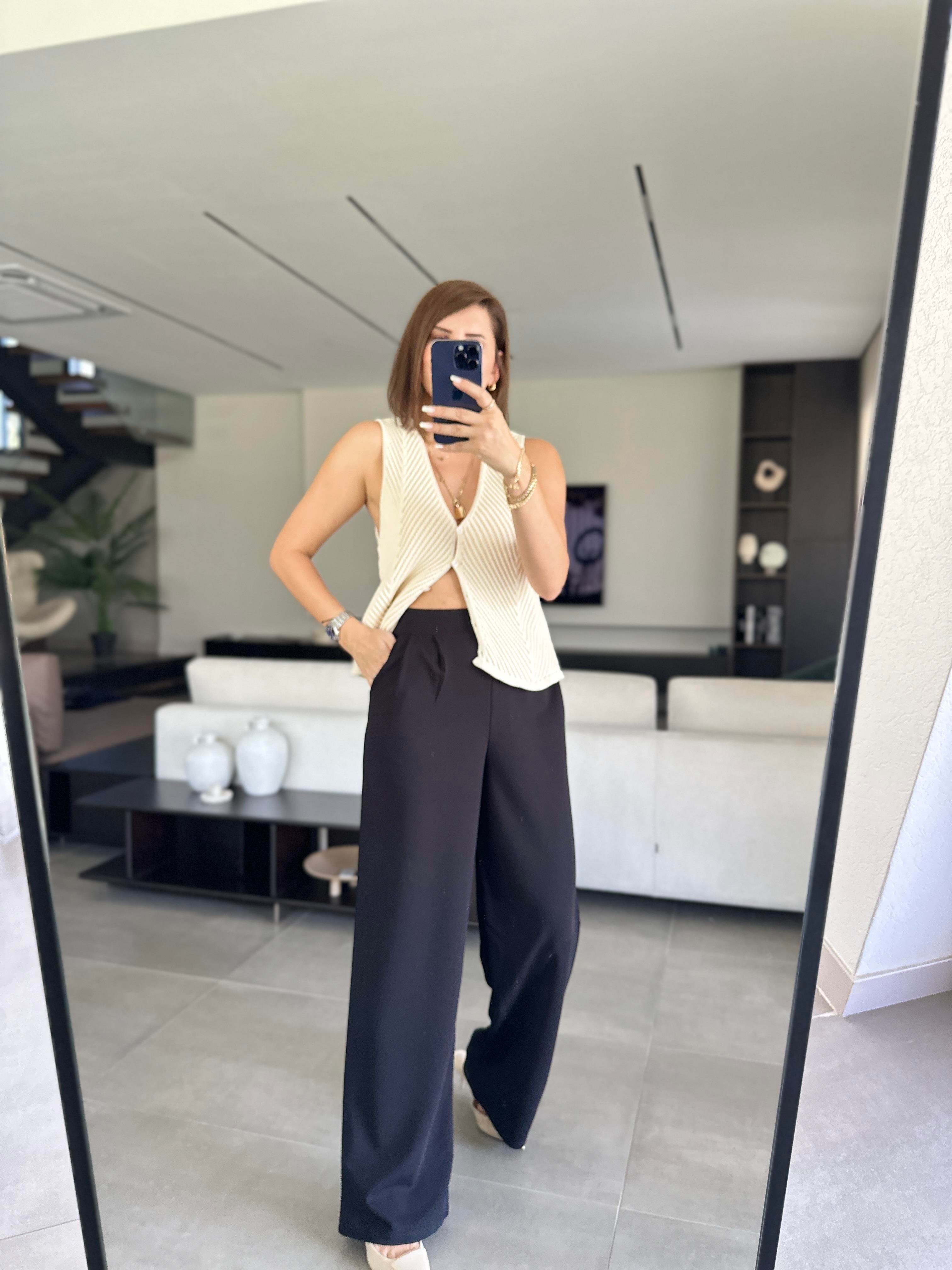Siyah Berlin Pantolon