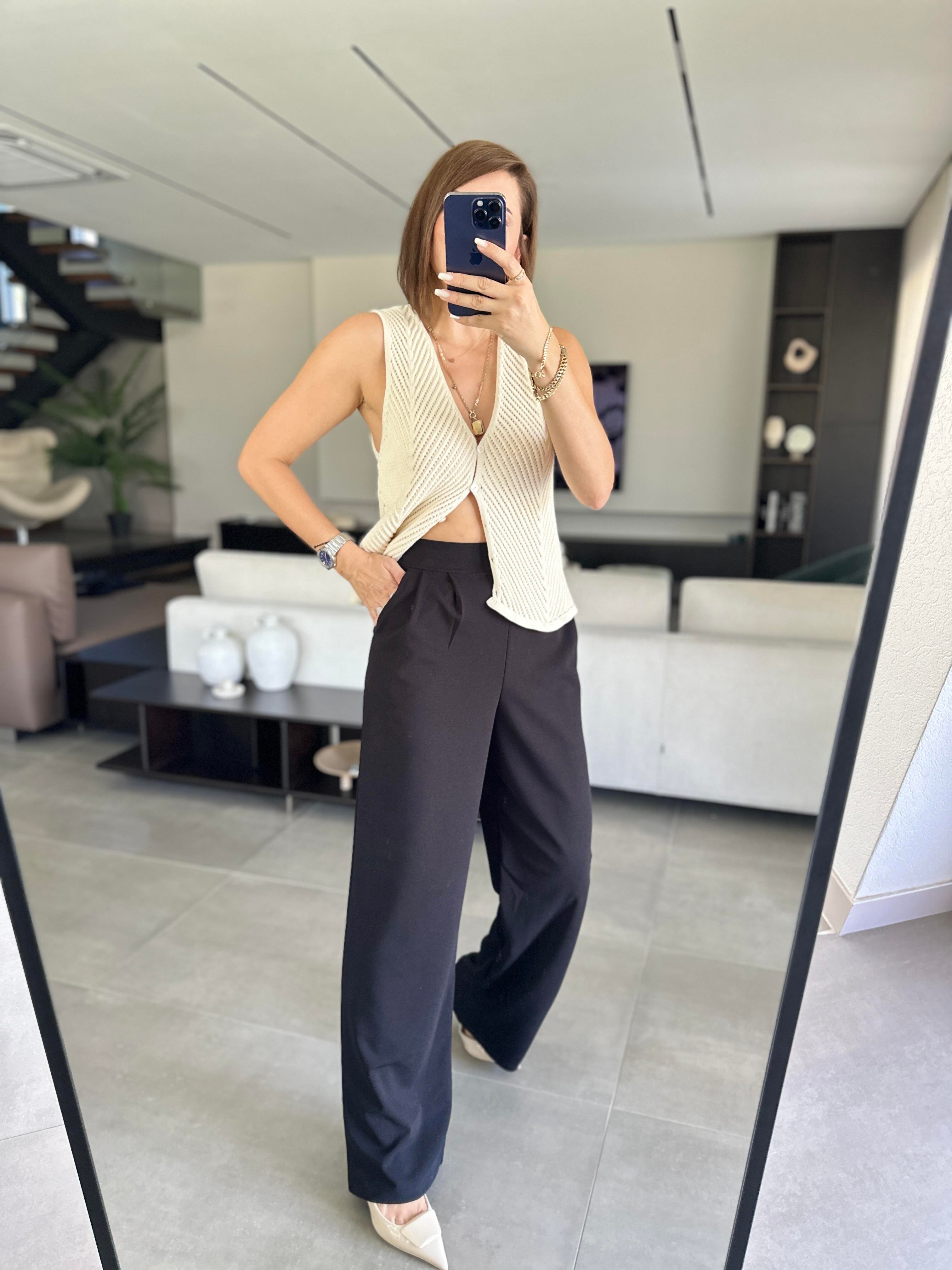 Siyah Berlin Pantolon