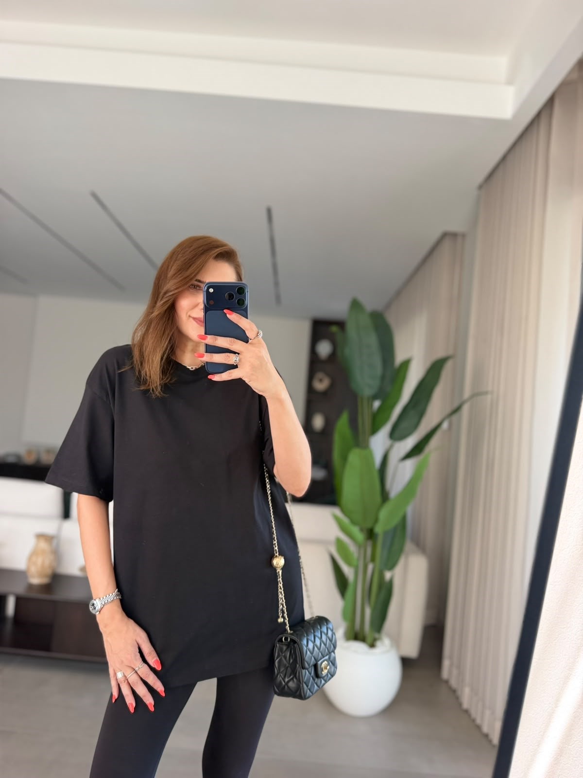 Siyah Compact Süprem Oversize T-shirt