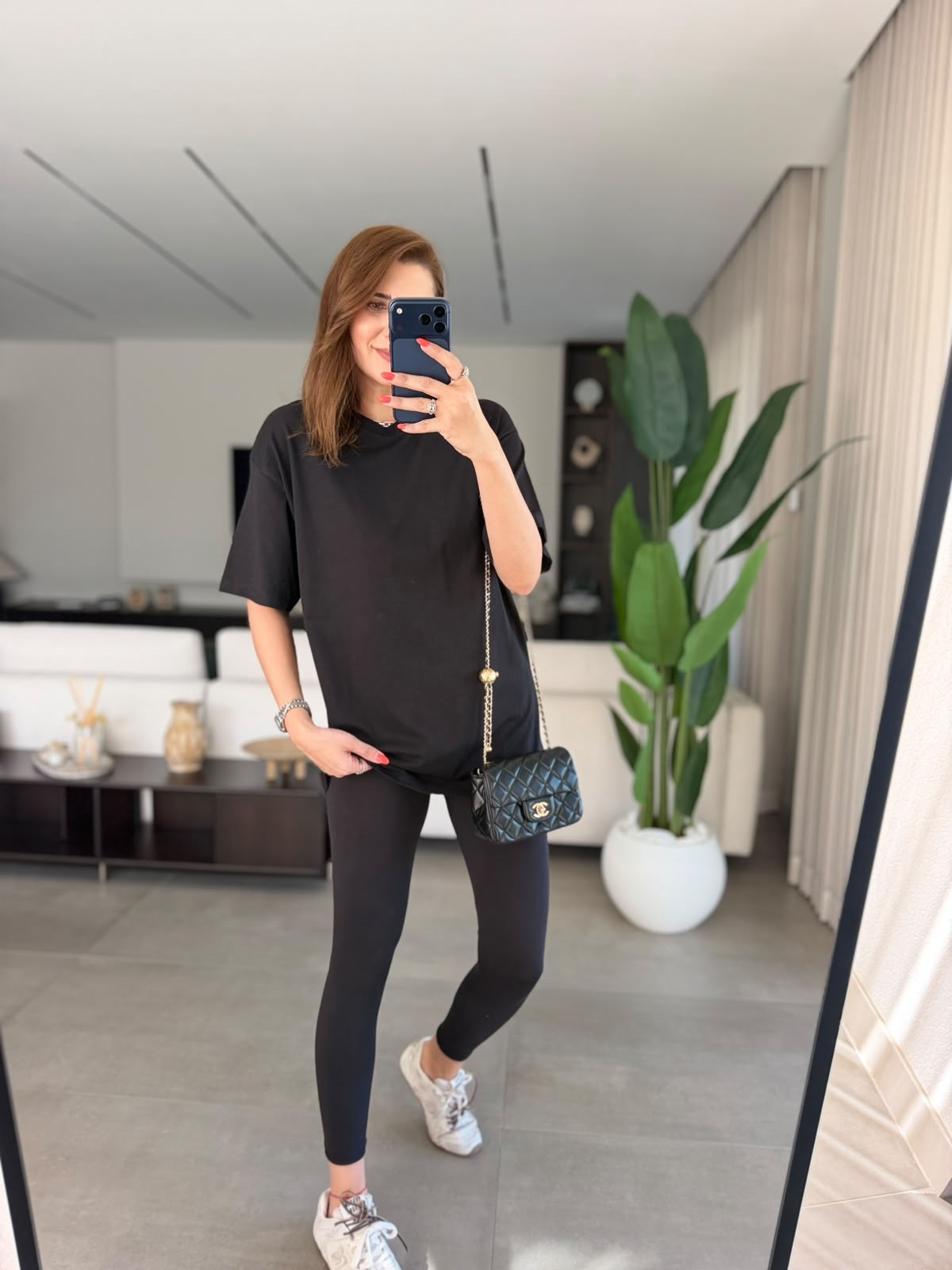 Siyah Compact Süprem Oversize T-shirt
