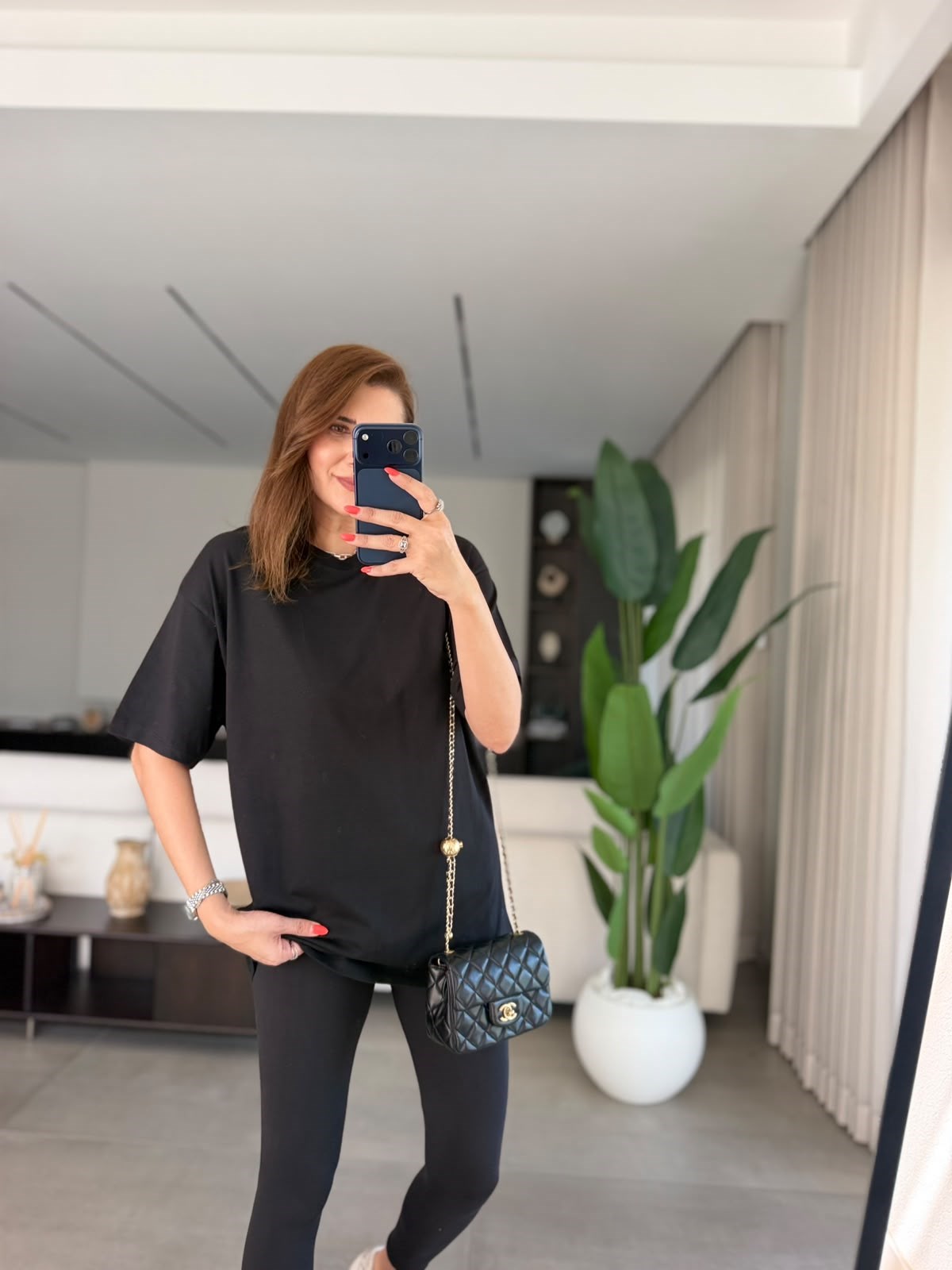 Siyah Compact Süprem Oversize T-shirt