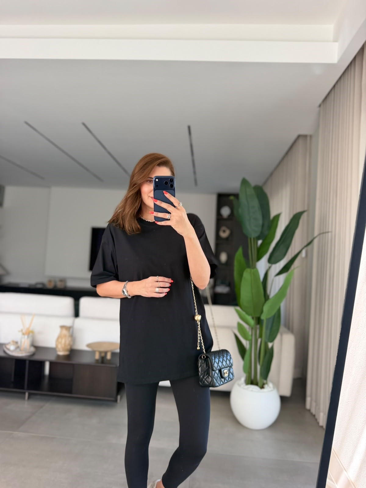 Siyah Compact Süprem Oversize T-shirt