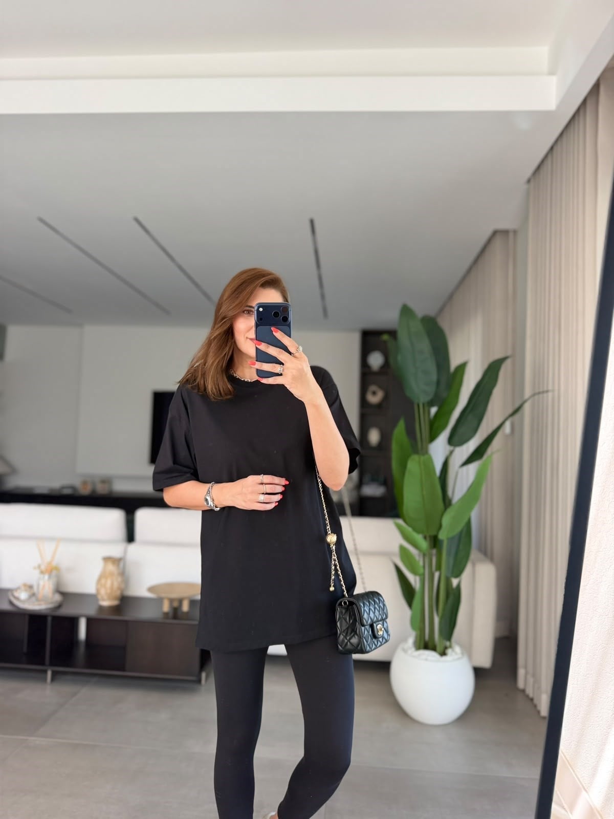 Siyah Compact Süprem Oversize T-shirt