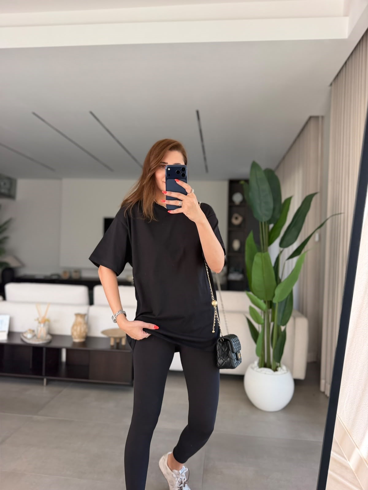 Siyah Compact Süprem Oversize T-shirt