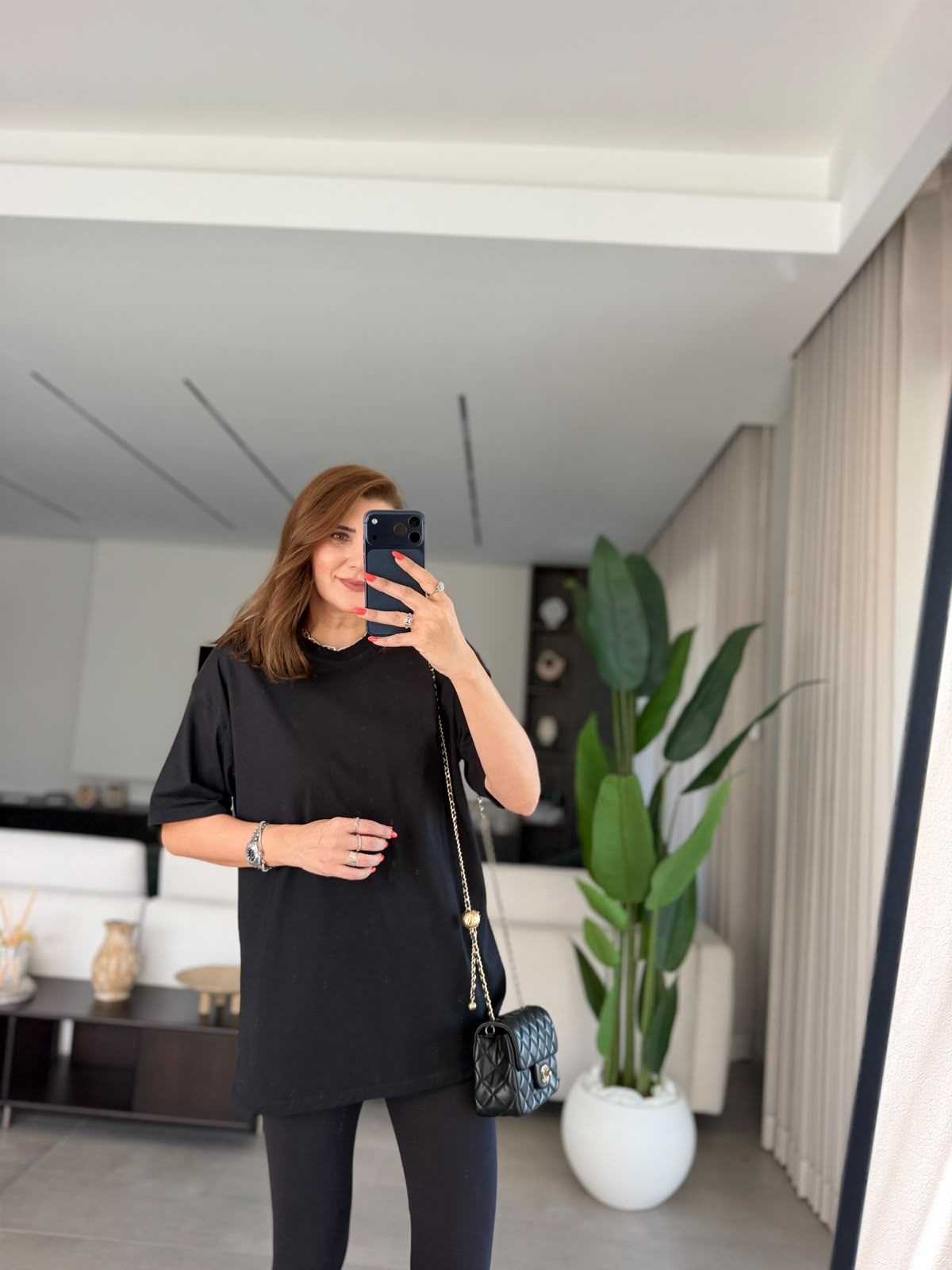 Siyah Compact Süprem Oversize T-shirt